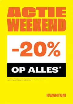 Kwantum - Actie weekend - Voorbeeld van een folder van Kwantum, geldig van 15.01.2026