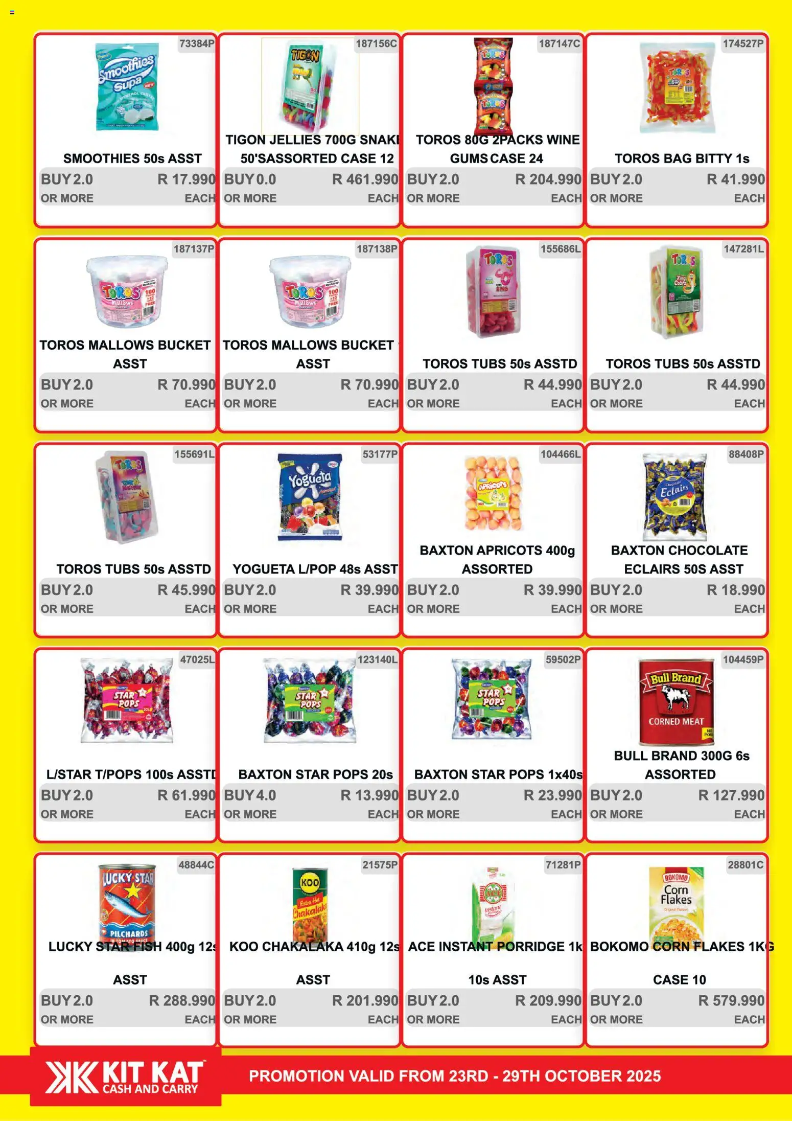 New KIT KAT Cash & Carry catalogue – valid from 23.10.2025 | Page: 4 | Products: Corn, Bag, Chocolate, Flakes