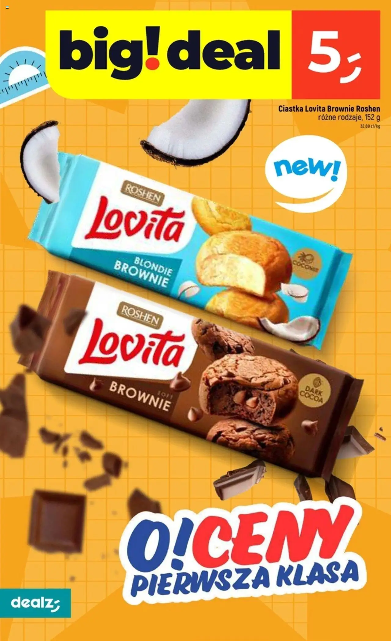 Dealz Gazetka od 14.08.2025 | Strona: 32 | Produkty: Brownie, Ciastka