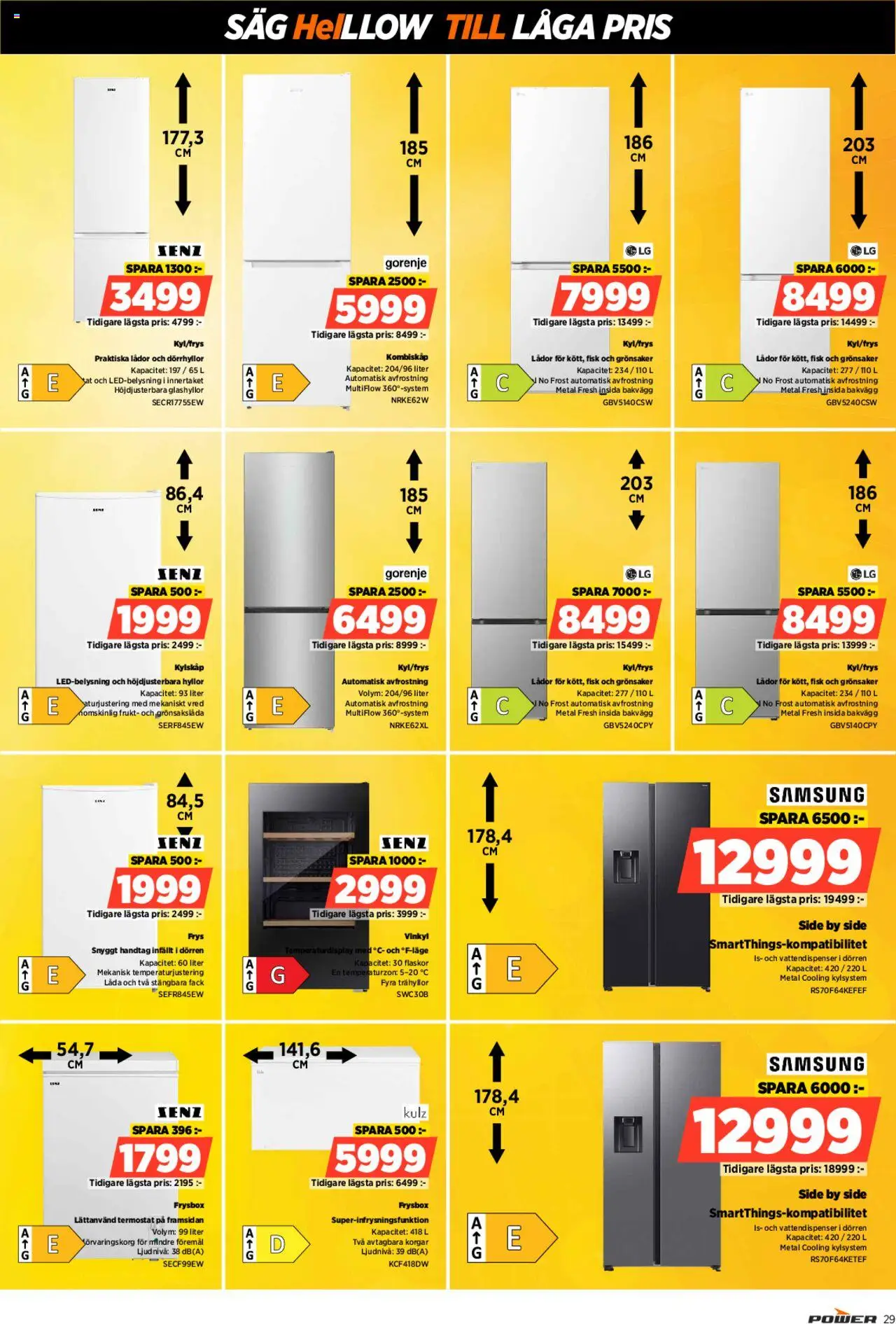 Power reklamblad aktuell från 23.06.2025 | Sida: 29 | Produkter: Vinkyl, Låda, Frysbox, Frys