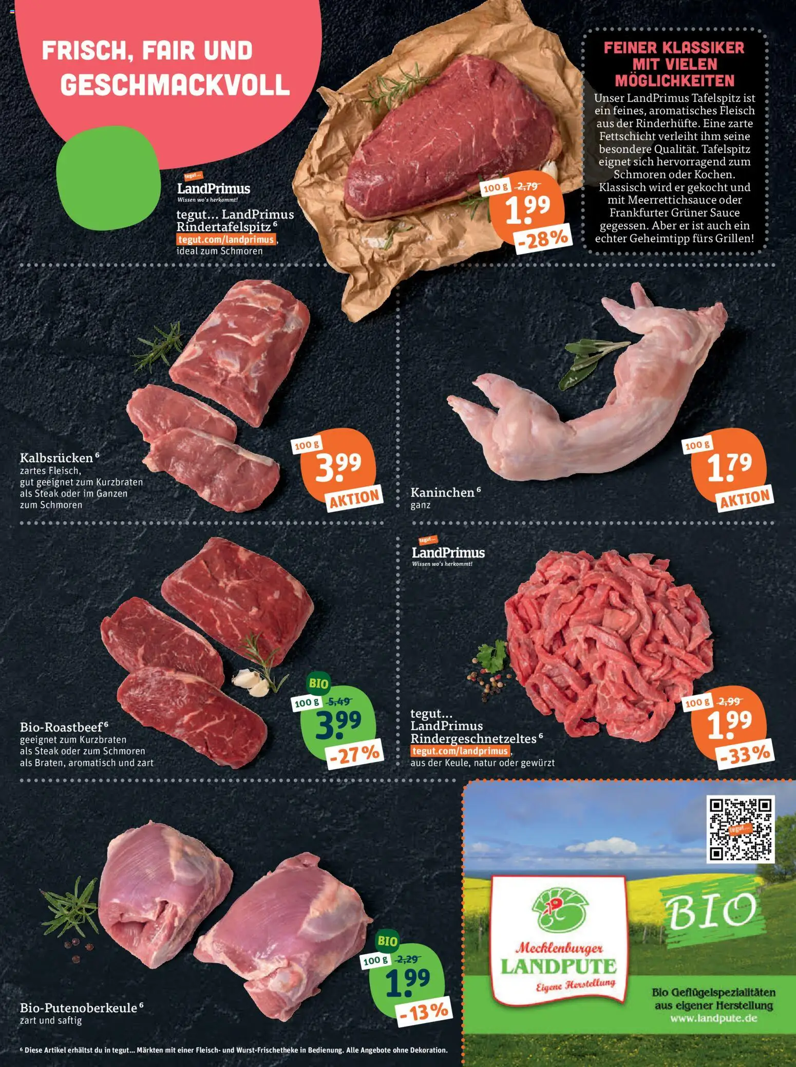 Tegut Prospekt – gültig ab 16.01.2026 | Seite: 7 | Produkte: Tafelspitz, Kaninchen, Steak, Fleisch