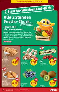 Penny Markt Flugblatt gültig ab 21.08.2025 | Seite: 3 | Produkte: Kiwi