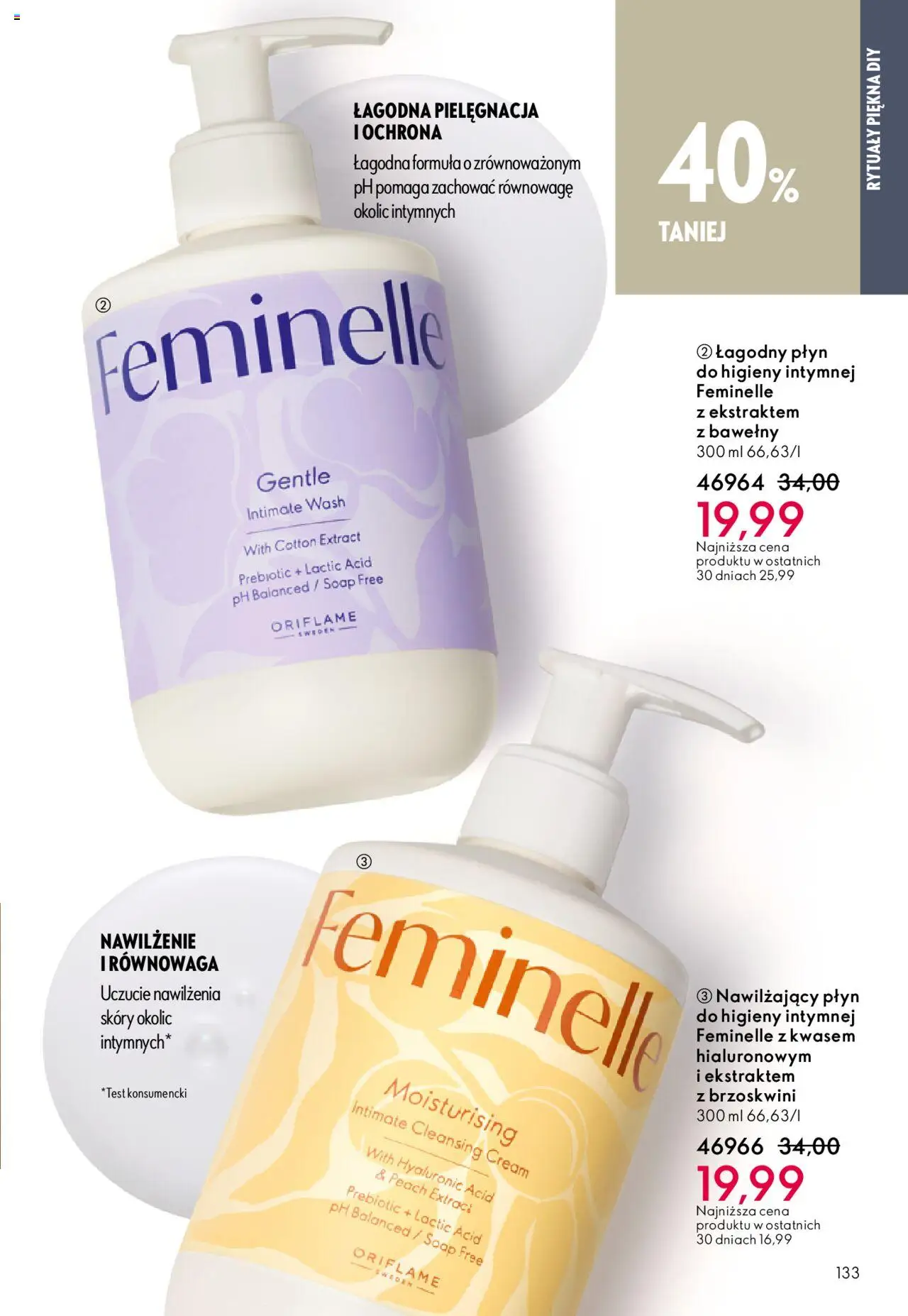 Oriflame Katalog 13 2025 od 07.09.2025 | Strona: 133 | Produkty: Płyn do higieny intymnej