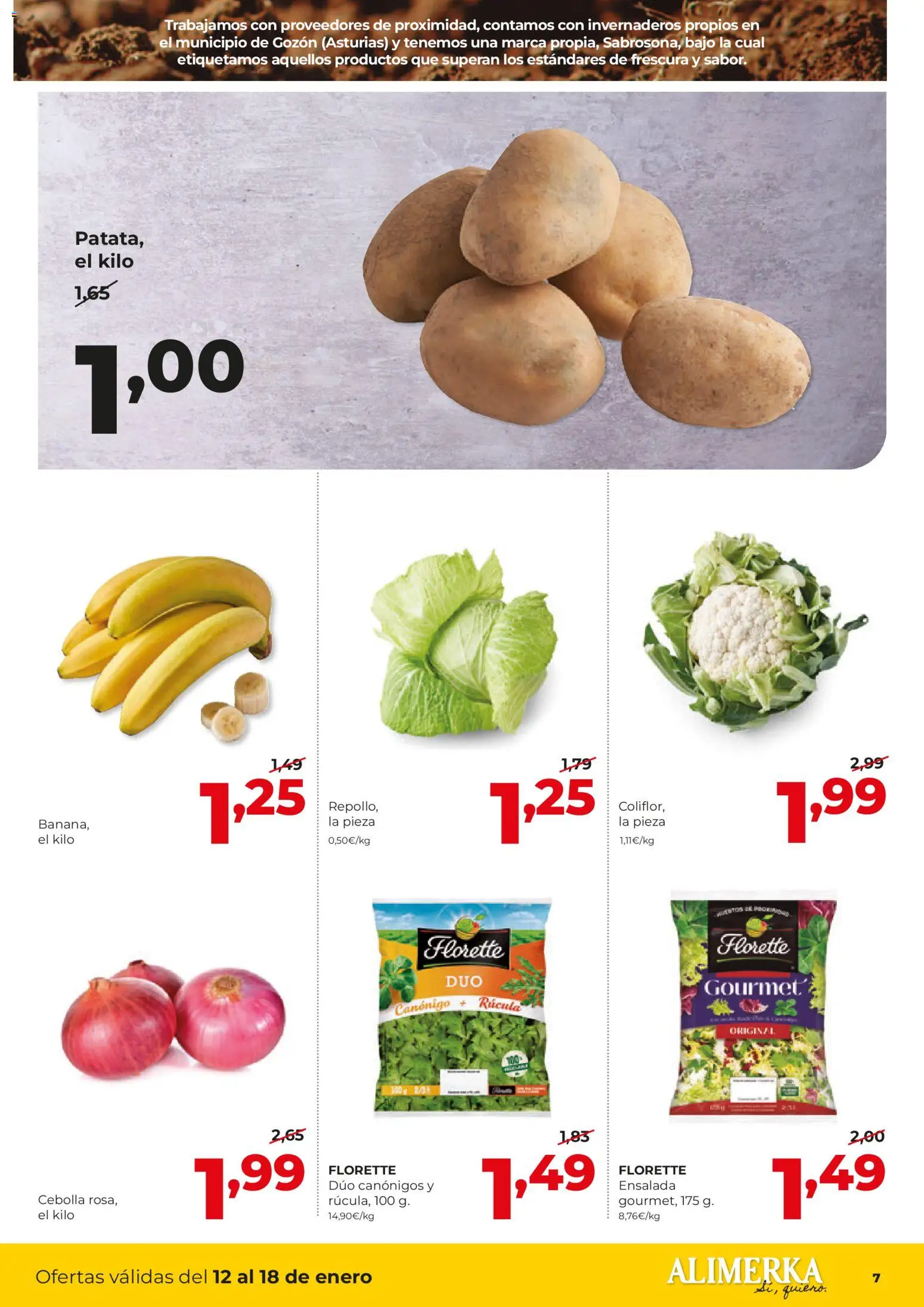 Alimerka folleto Castilla y León │ válido desde el 12.01.2026 | Página: 7 | Productos: Ensalada, Παγωμένο τσάι