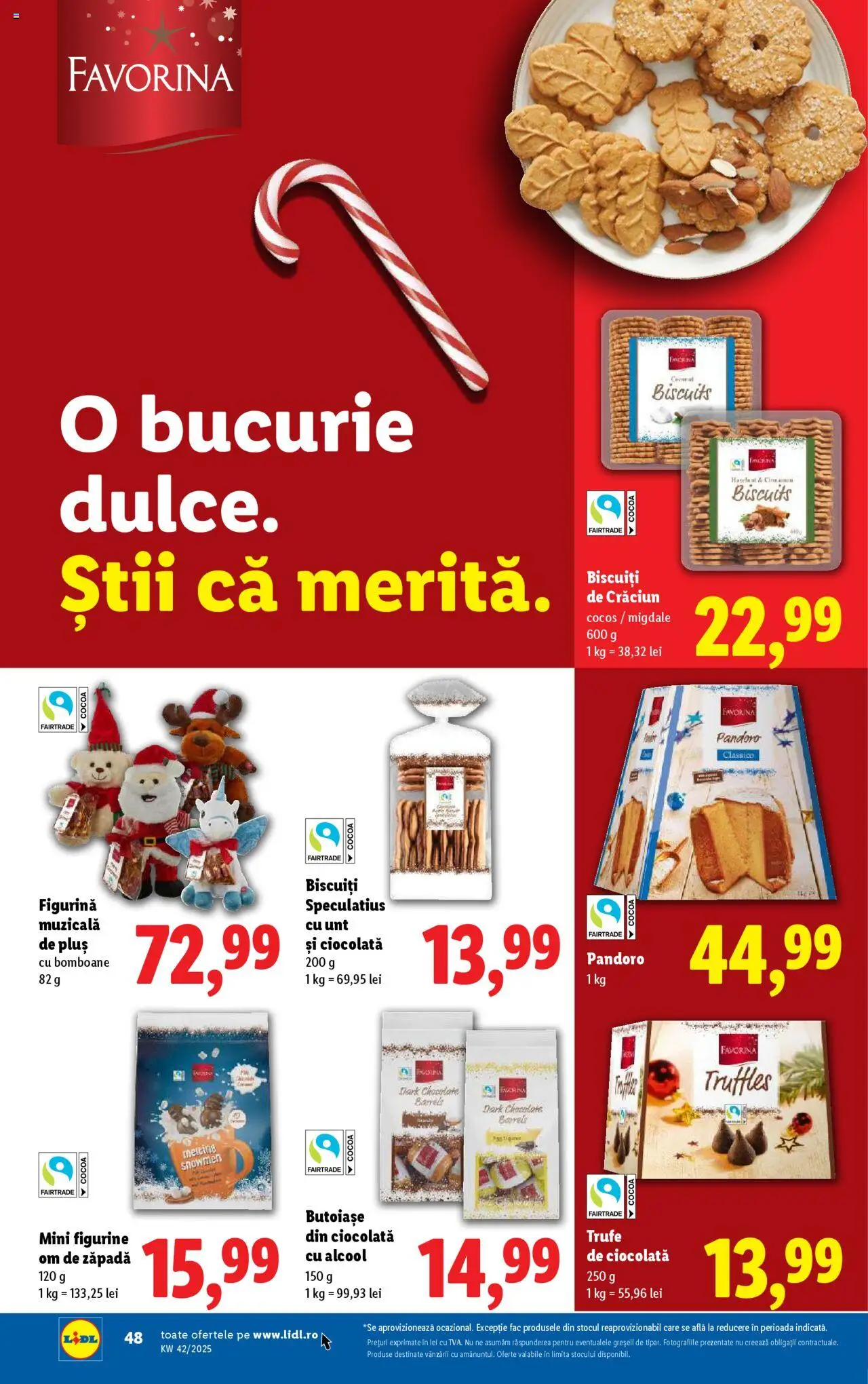 Noul catalog Lidl – valabil de la 13.10.2025 | Pagină: 48 | Produse: Migdale, Ciocolată, Bomboane, Biscuiți