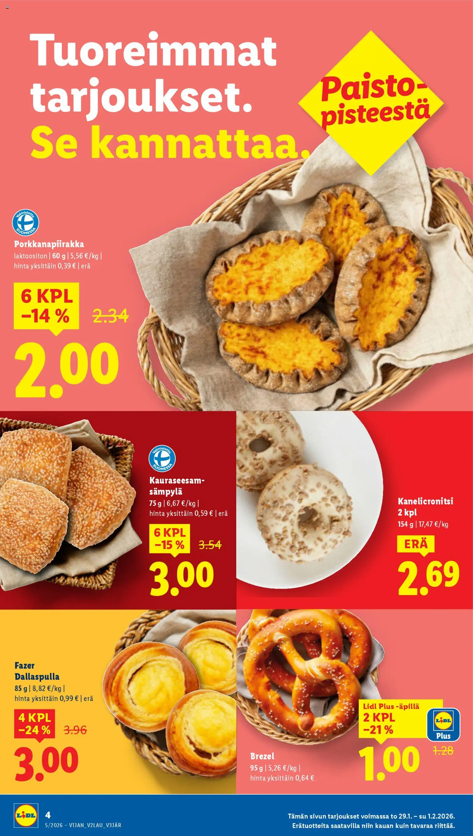 Lidl tarjoukset - Helsinki – voimassa 29.01.2026 alkaen | Sivu: 4