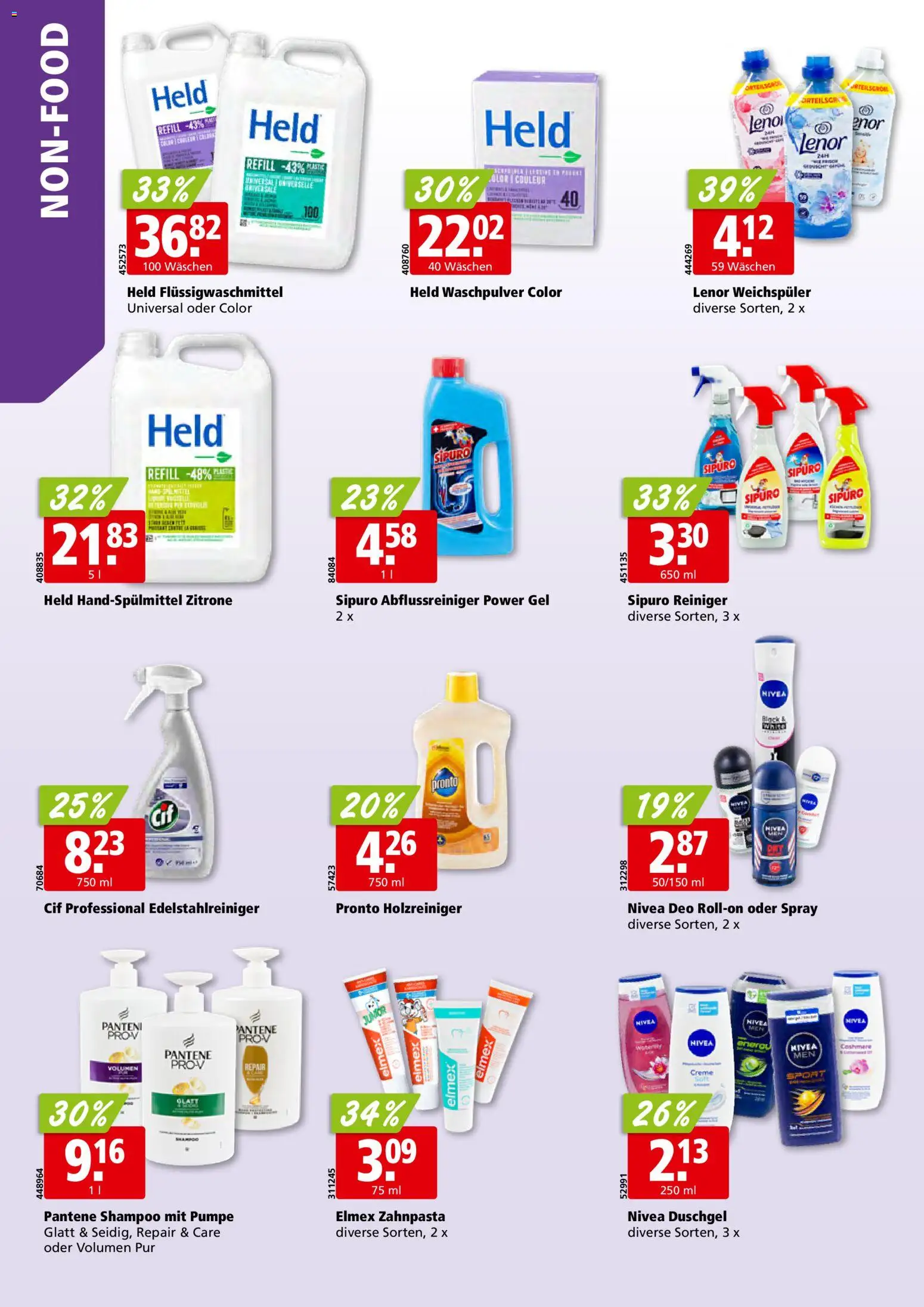 Aligro Aktionen Schlieren, Gossau SG, Frauenfeld, Rapperswil-Jona, Sargans, Bern, Brüttisellen, Pratteln, Emmen, Spreitenbach – gültig ab 03.11.2025 | Seite: 30 | Produkte: Zahnpasta, Waschpulver, Weichspüler, Zitrone