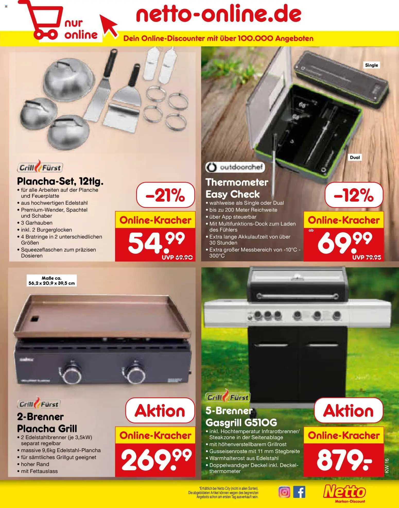 Netto Marken-Discount Prospekt 	 – gültig ab 13.04.2026 | Seite: 47 | Produkte: Grill, Thermometer