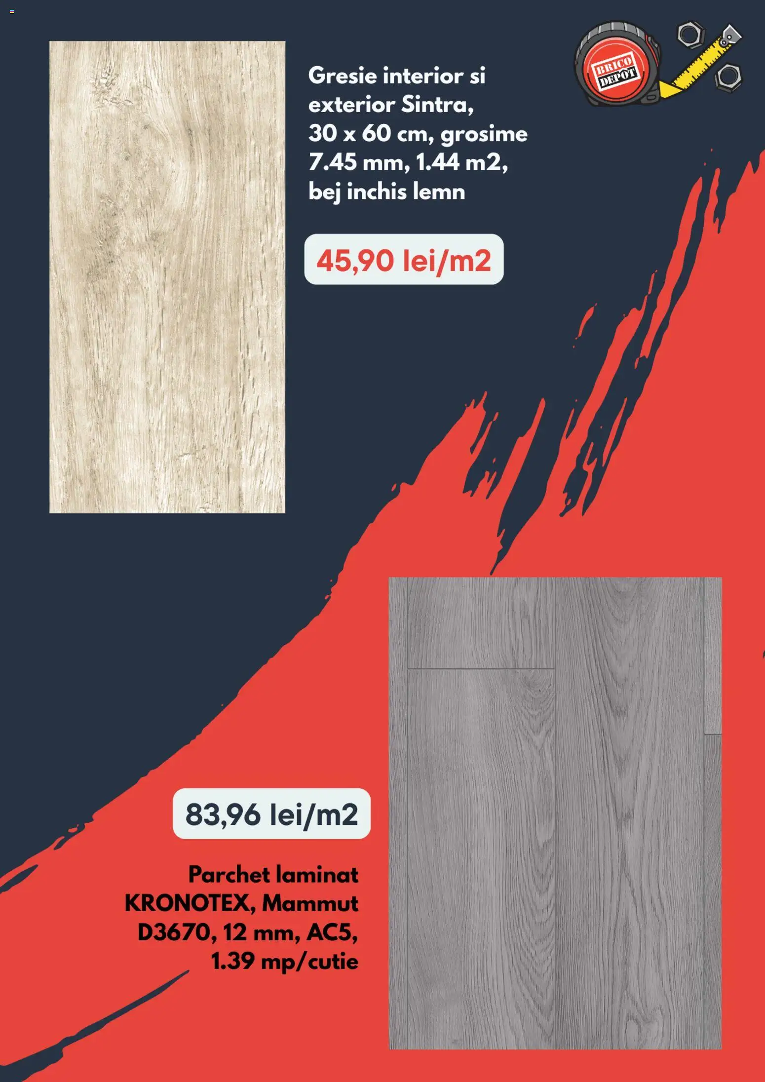 Noul catalog Brico Depot – valabil de la 15.01.2026 | Pagină: 4 | Produse: Gresie, Parchet