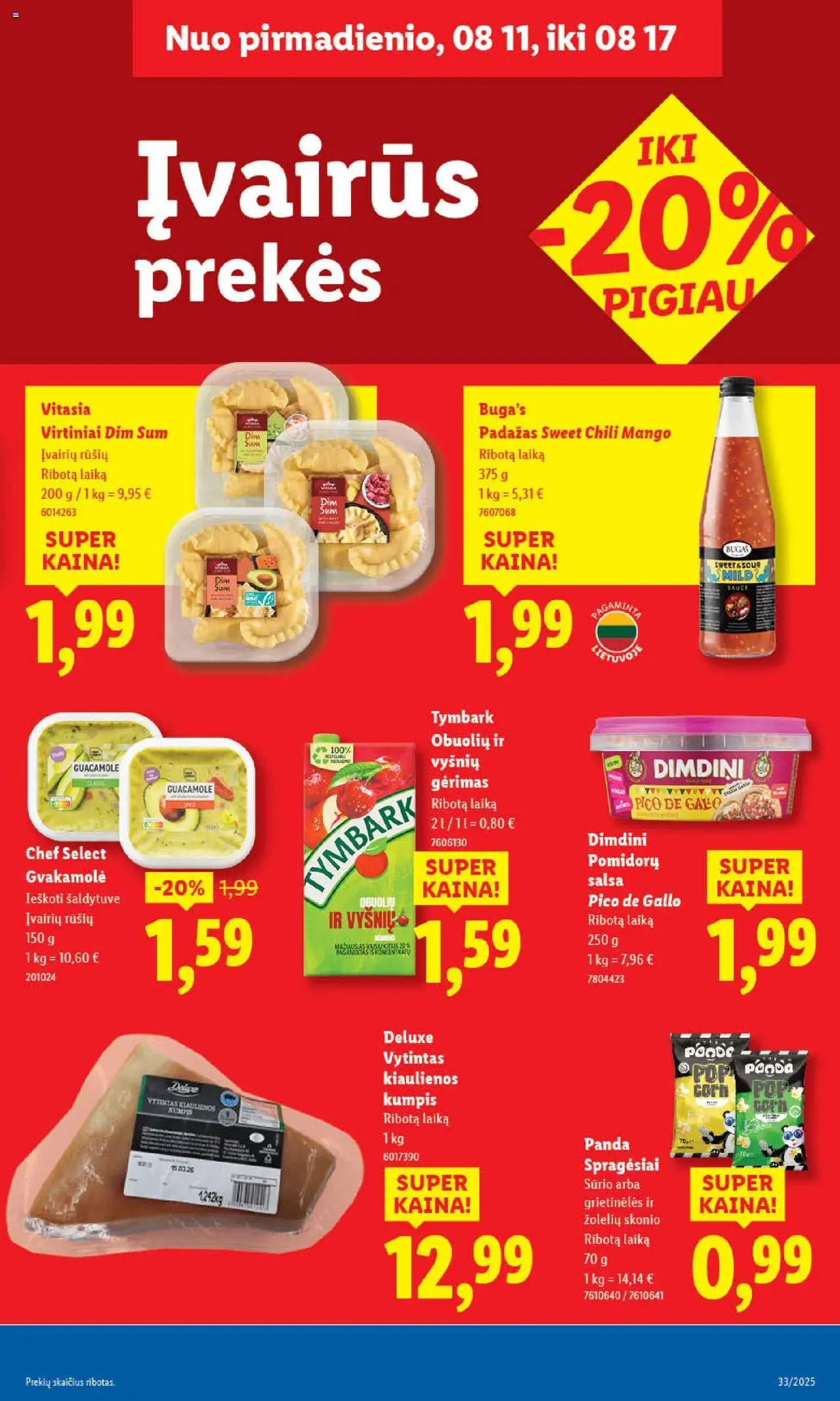 LIDL - Leidinys│galioja nuo 11.08.2025 | Puslapis: 31 | Prekių: Kiaulienos, Kumpis, Padažas