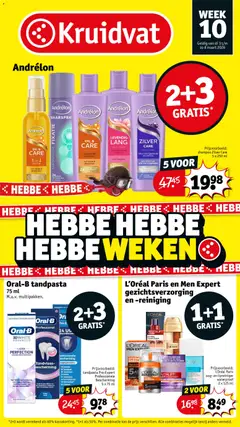 Kruidvat folder week 10 - Voorbeeld van een folder van Kruidvat, geldig van 03.03.2026