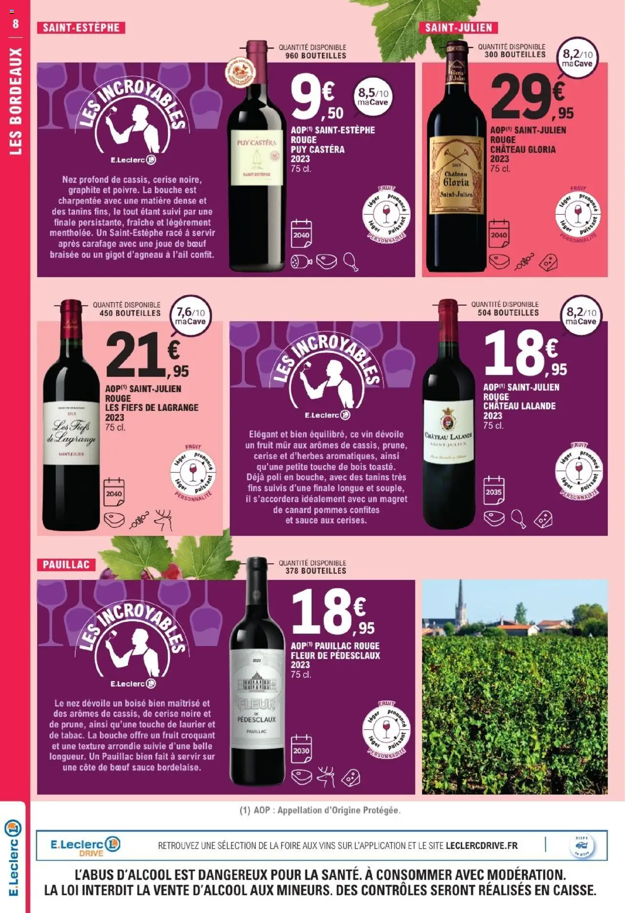  | Page: 8 | Produits: Gigot d'agneau, Joue de bœuf, Vin, Pommes