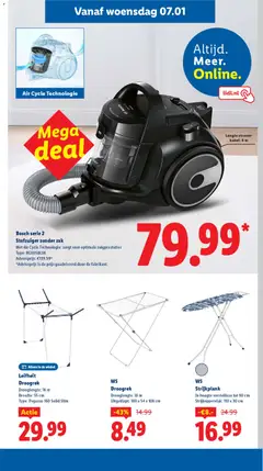 Bosch serie 2 Stofzuiger zonder zak, Met Air Cycle Technologie: zorgt voor optimale zuigprestaties Type: BGS05BL1H - Voorbeeld van een folder van Lidl, geldig van 05.01.2026 | Pagina: 27