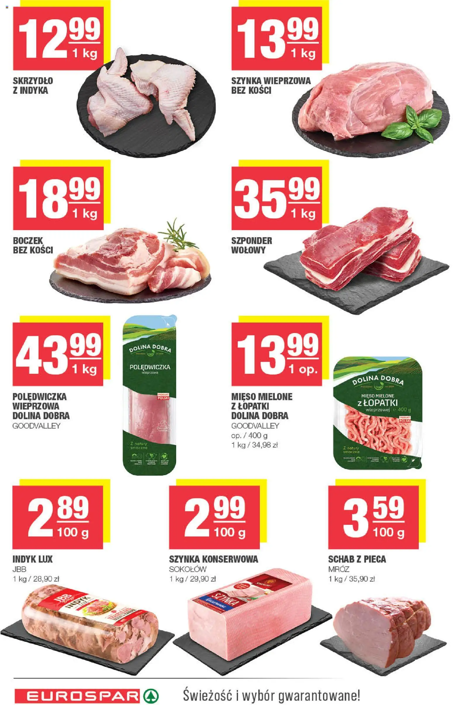 Spar Gazetka - Eurospar od 05.11.2025 | Strona: 6 | Produkty: Schab, Mięso, Szynka wieprzowa, Mięso mielone