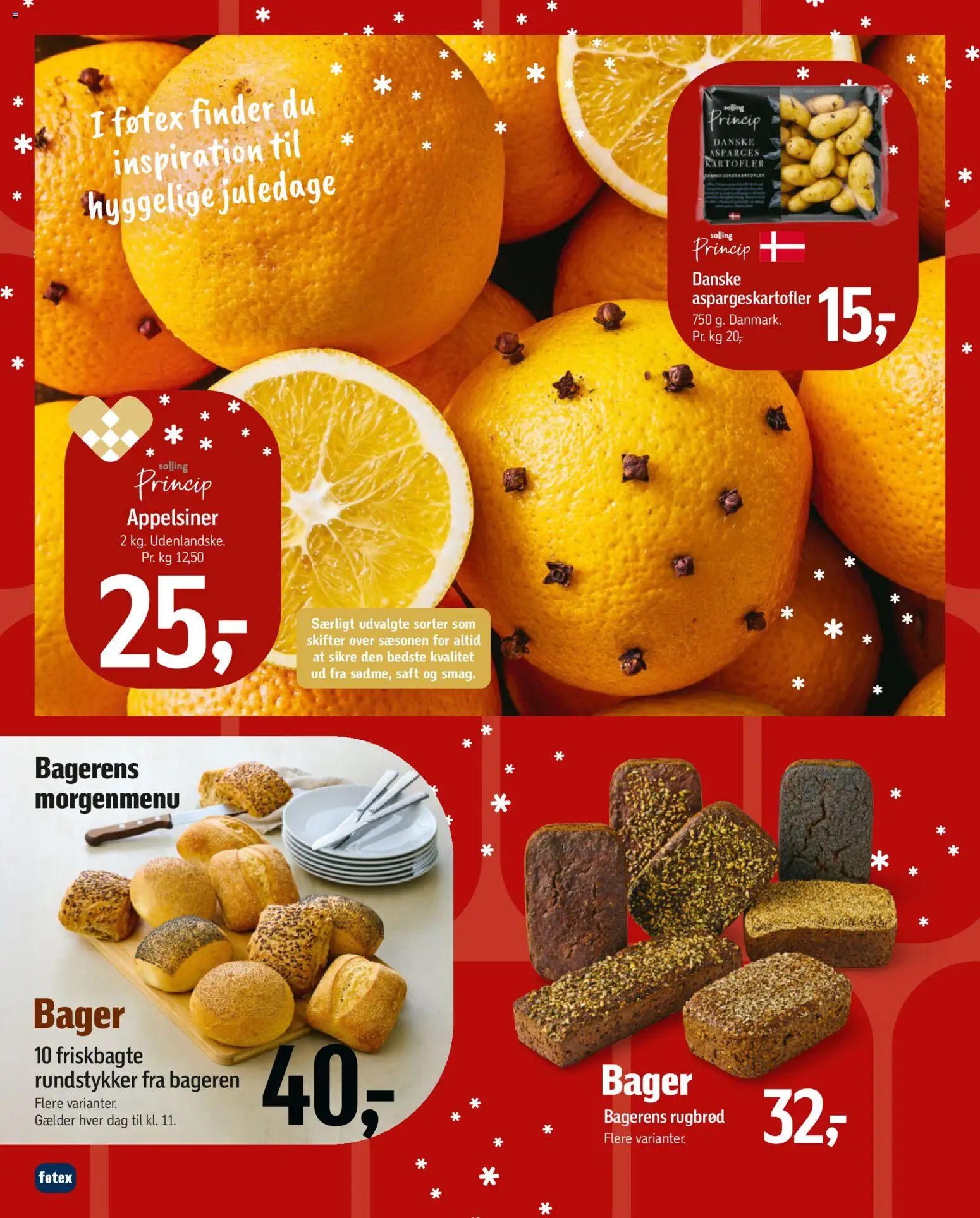 Føtex tilbudsavis – gyldig fra 19.12.2025 | Side: 18 | Produkter: Appelsiner, Rugbrød, Asparges, Aspargeskartofler