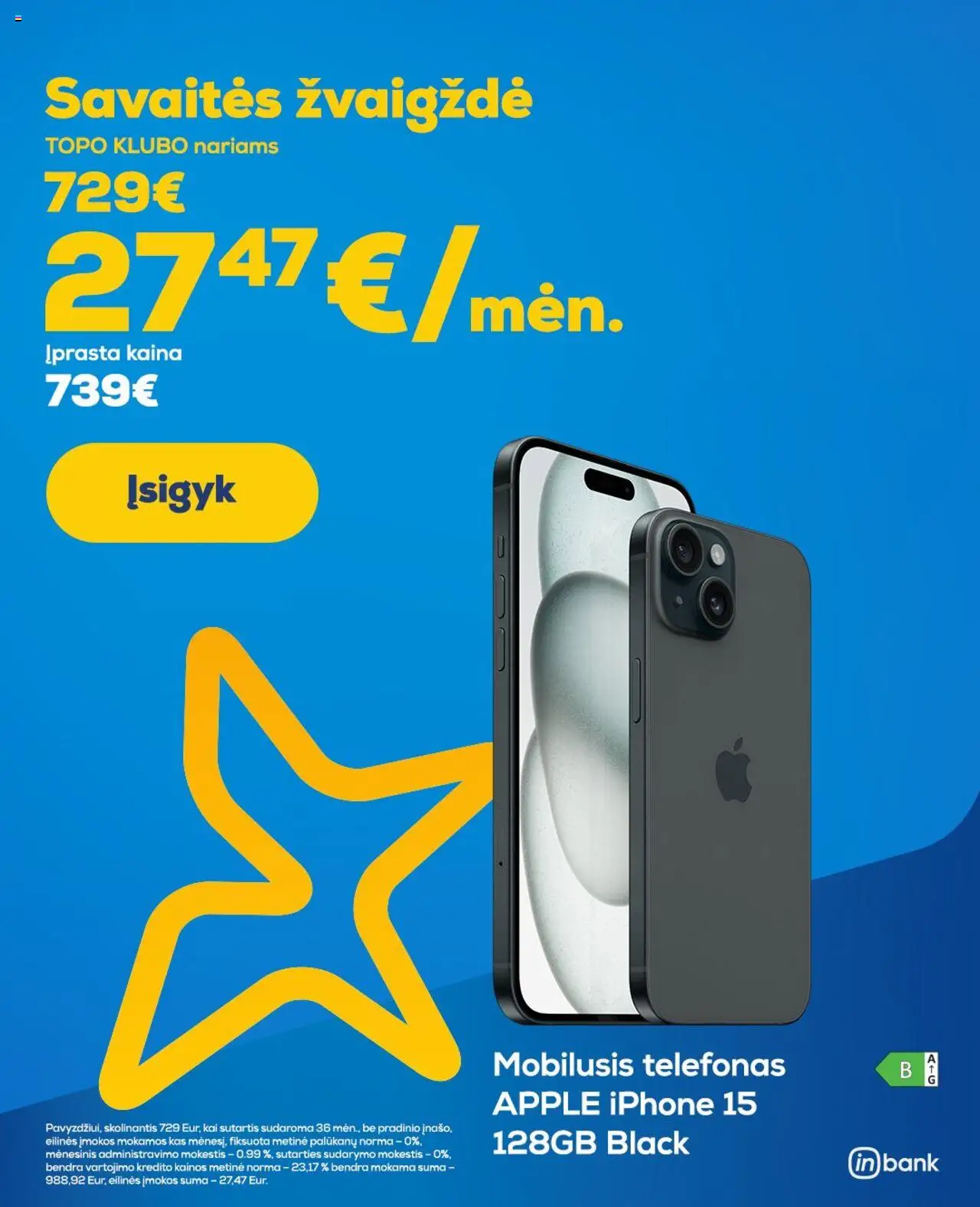 TOPOcentras akcijos nuo 16.09.2025 | Puslapis: 1 | Prekių: Telefonas
