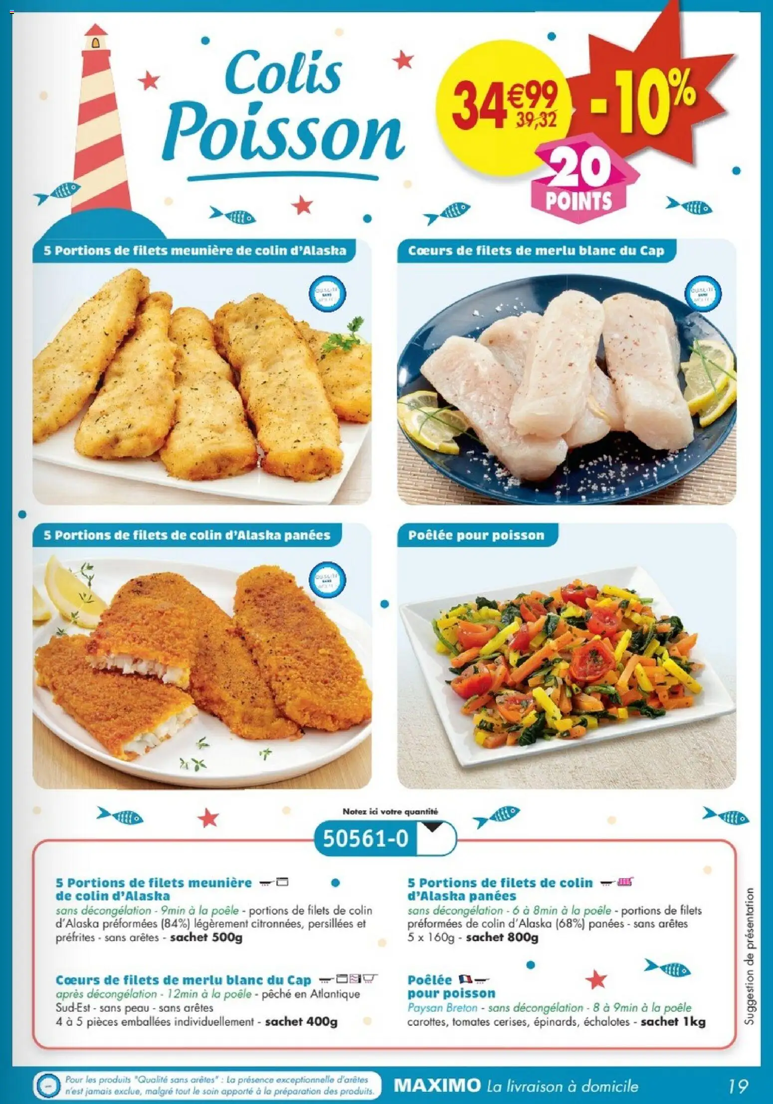 {H1} | Page: 19 | Produits: Pêche, Poêle, Tomates, Poisson