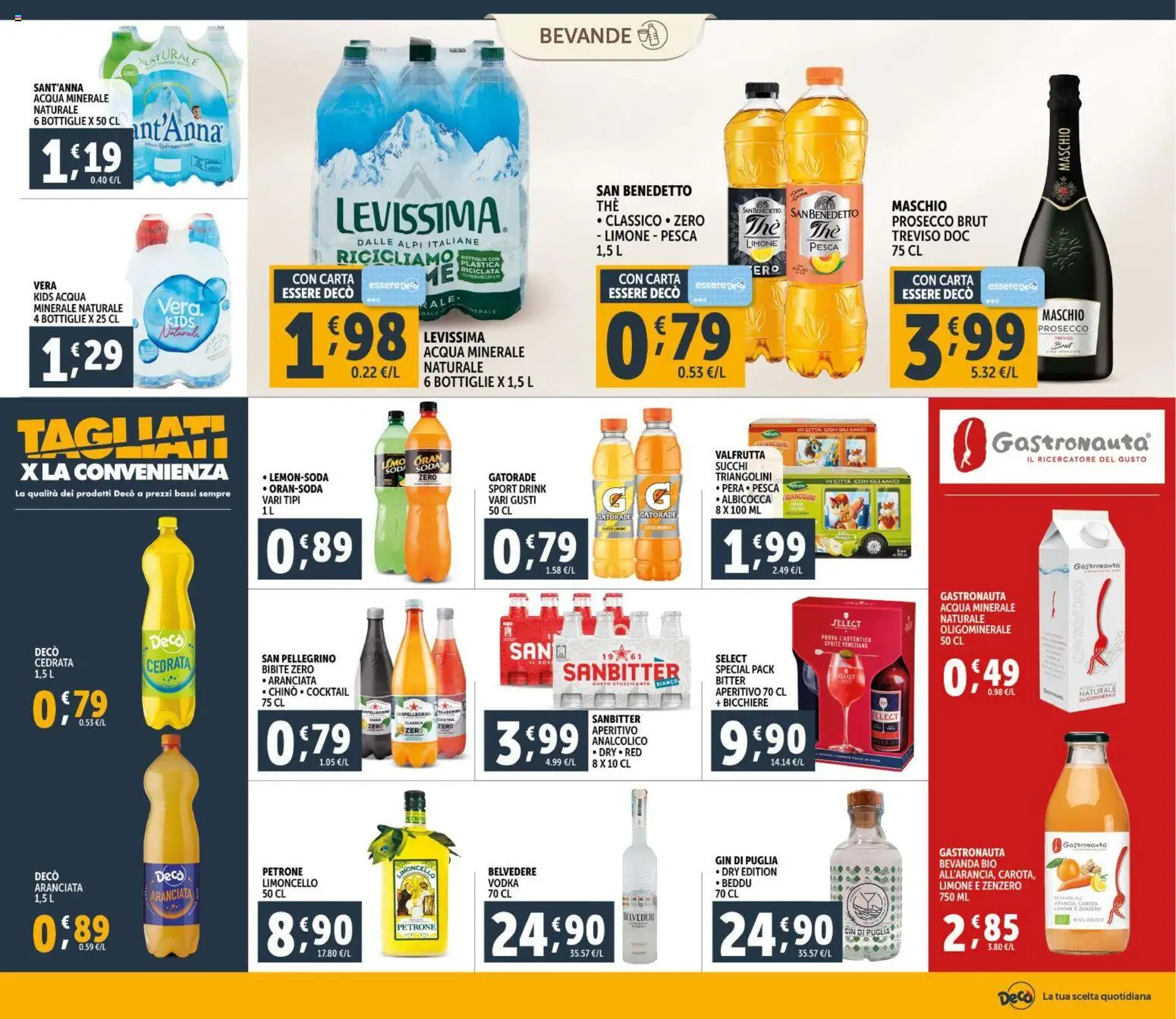 Volantino Decò del 30.01.2026 | Pagina: 16 | Prodotti: Carota, Prosecco, Bibite, Cedrata