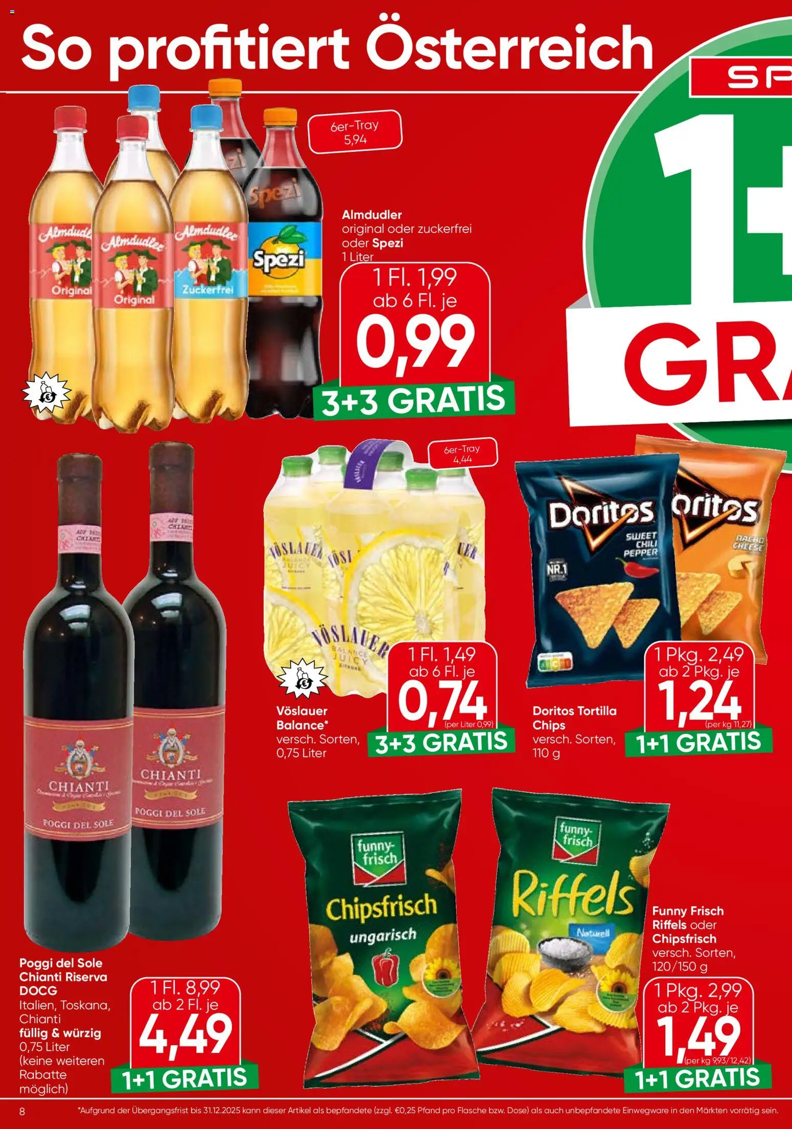 Spar Flugblatt - Salzburg gültig ab 04.12.2025 | Seite: 8 | Produkte: Chips, Chili