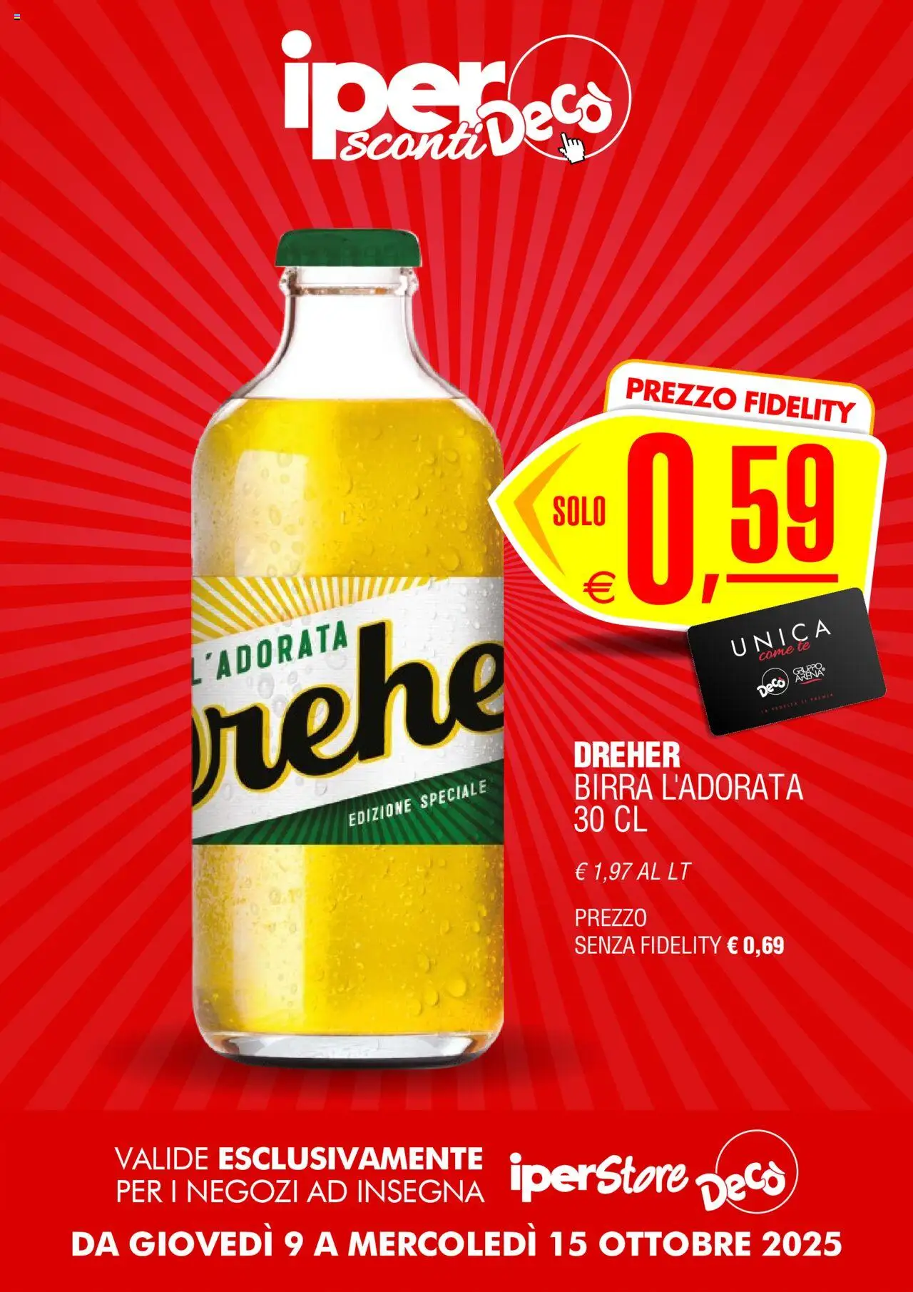 Volantino Decò del 09.10.2025 | Pagina: 8 | Prodotti: Birra, Tè