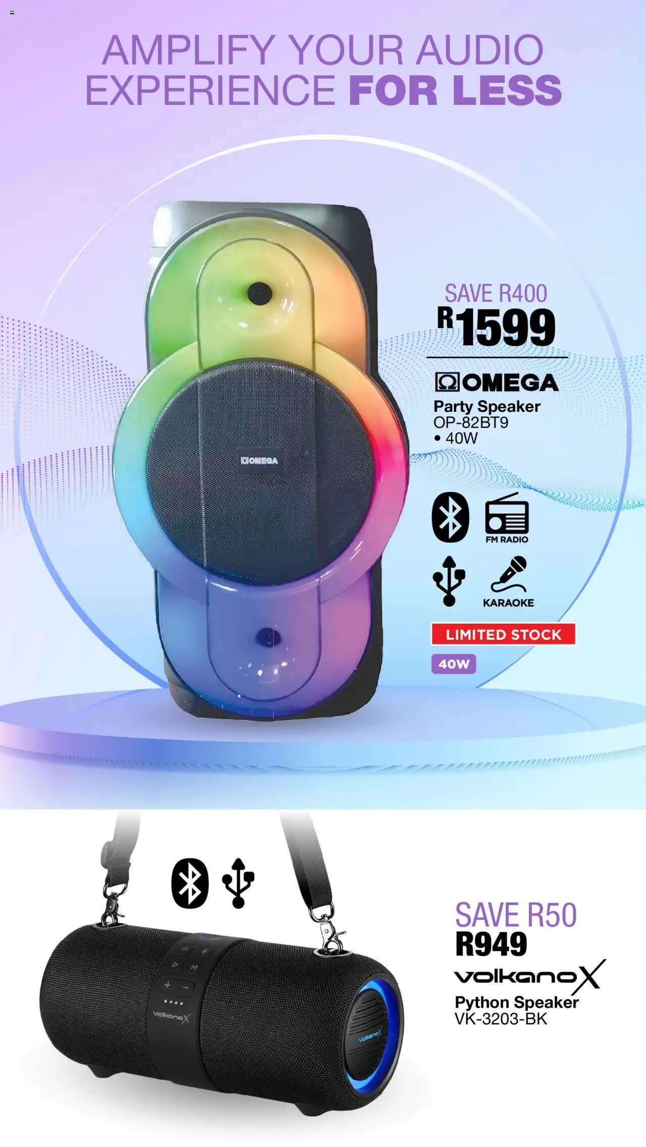 New OK Furniture catalogue – valid from 15.09.2025 | Page: 14 | Products: Audio, Radio, Speaker, Stock