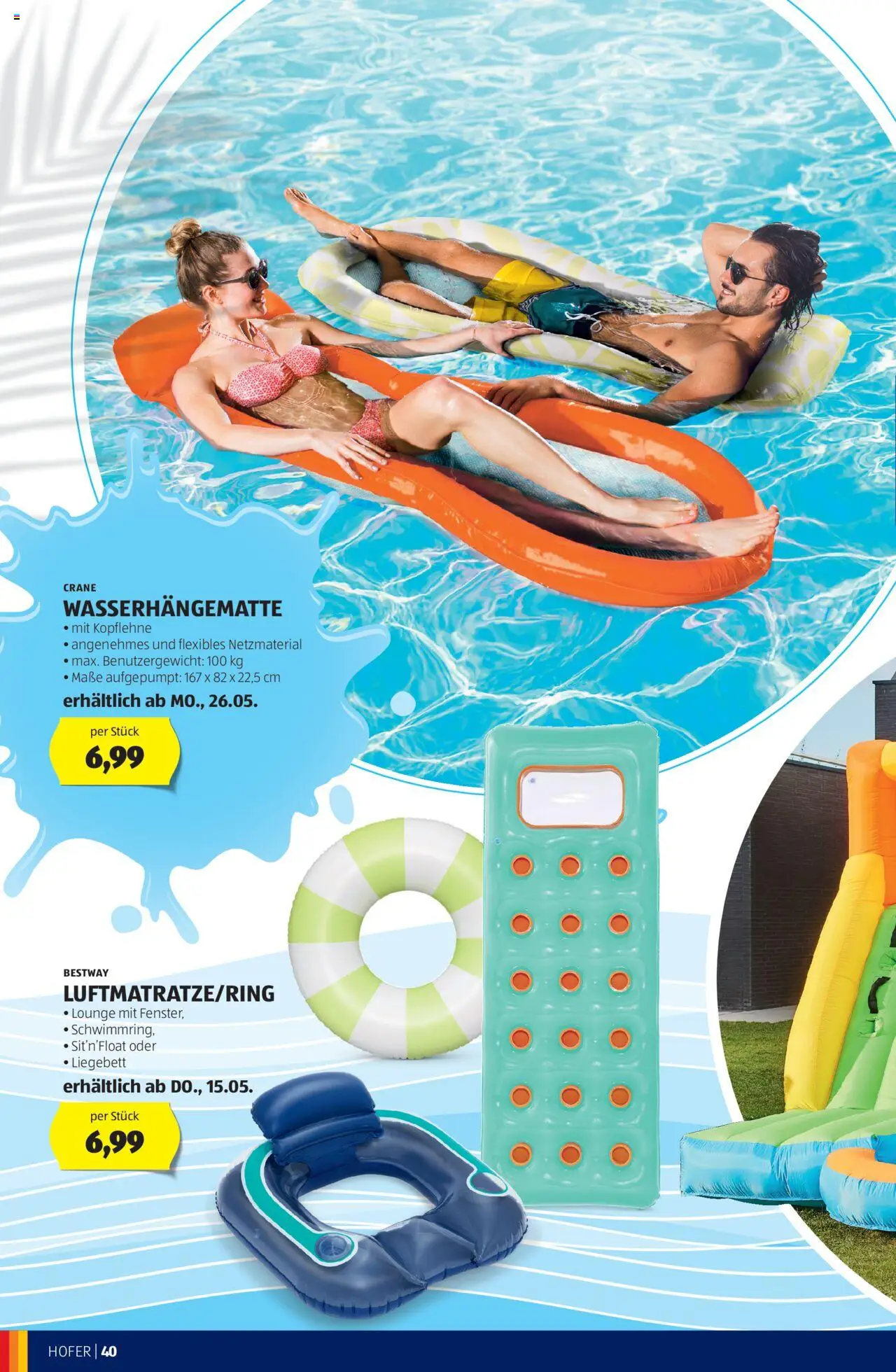 Hofer Frühjahr-/Sommerkatalog gültig ab 30.04.2025 | Seite: 40