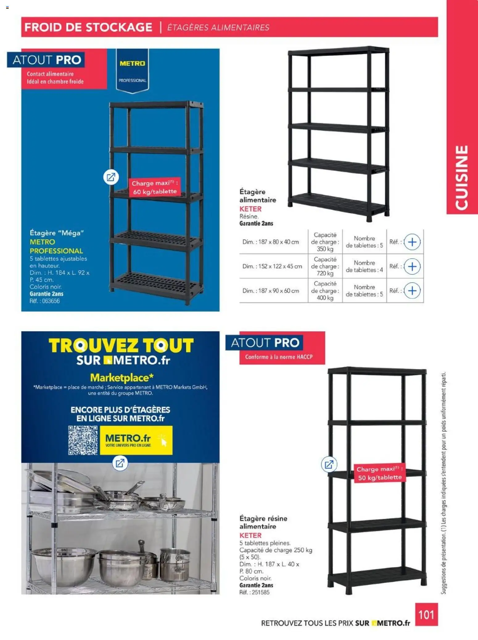 {H1} | Page: 101 | Produits: Poids, Étagère