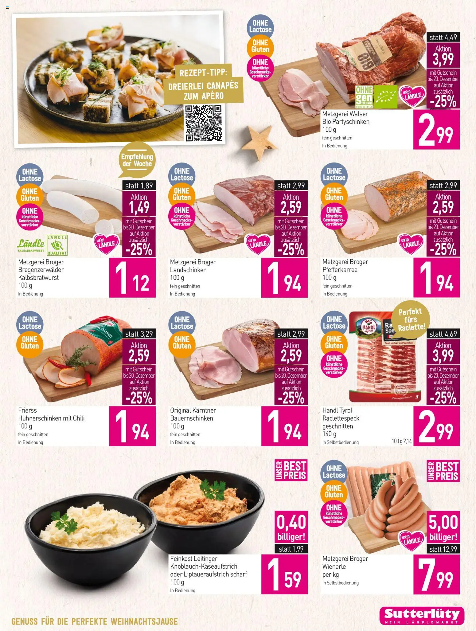 Sutterlüty Flugblatt gültig ab 18.12.2025 | Seite: 11 | Produkte: Chili, Schinken