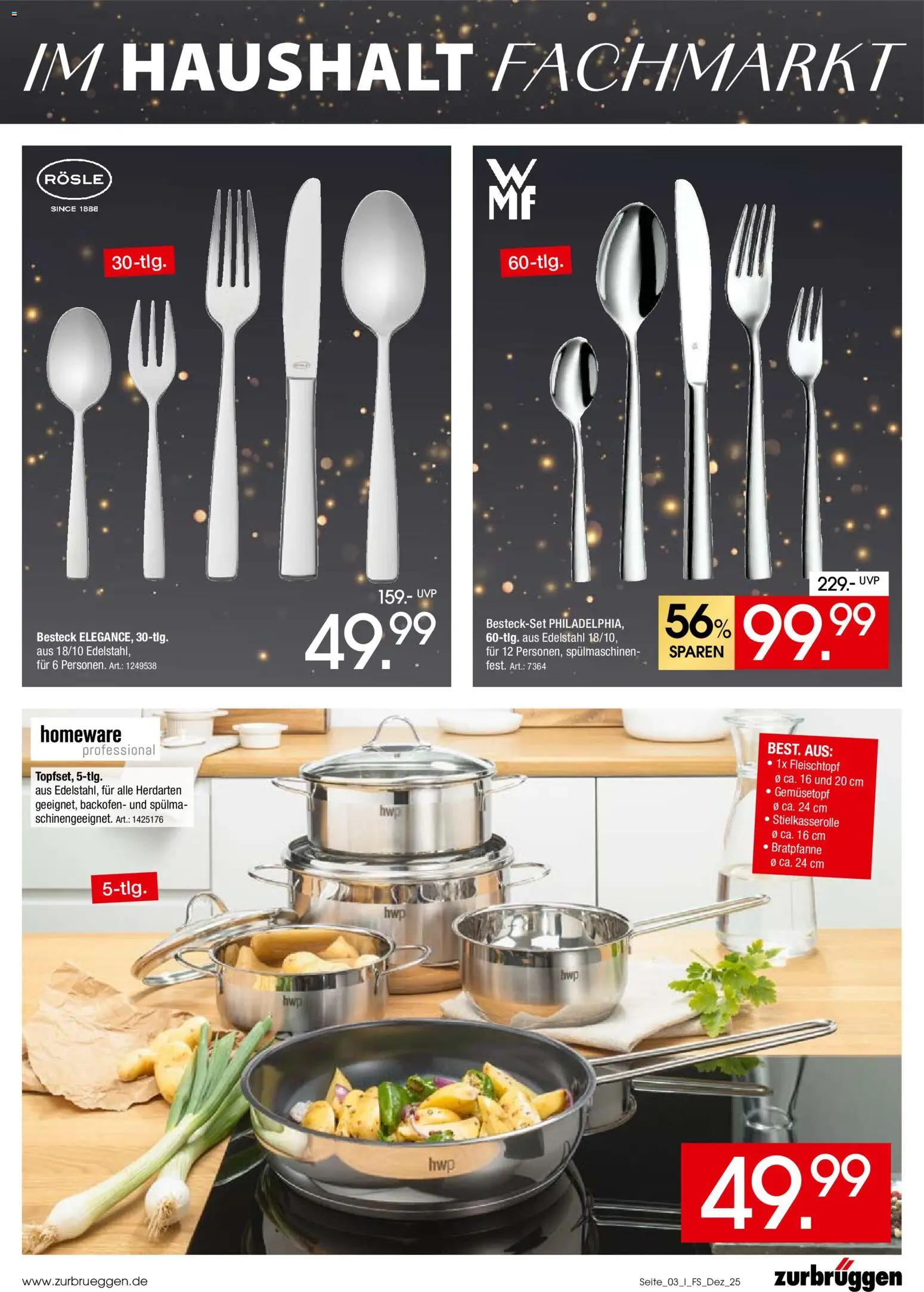 Zurbrüggen  Marken-Spezial – gültig ab 02.12.2025 | Seite: 3 | Produkte: Backofen