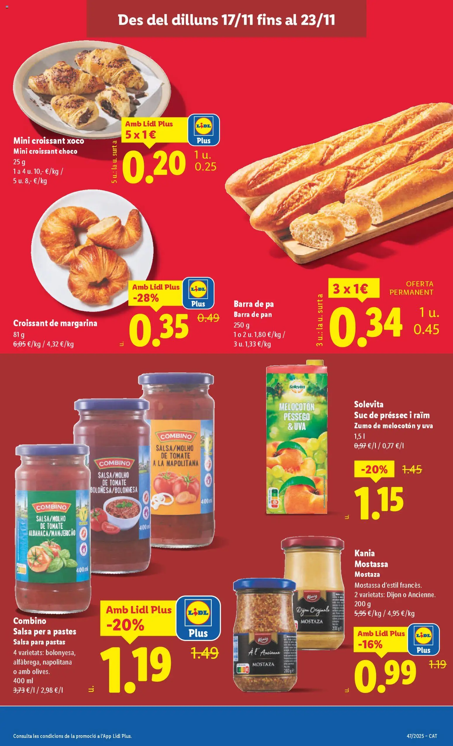 Lidl folleto │ válido desde el 17.11.2025 | Página: 15 | Productos: Pan, Croissant, Pasta, Ροζ πιπέρι