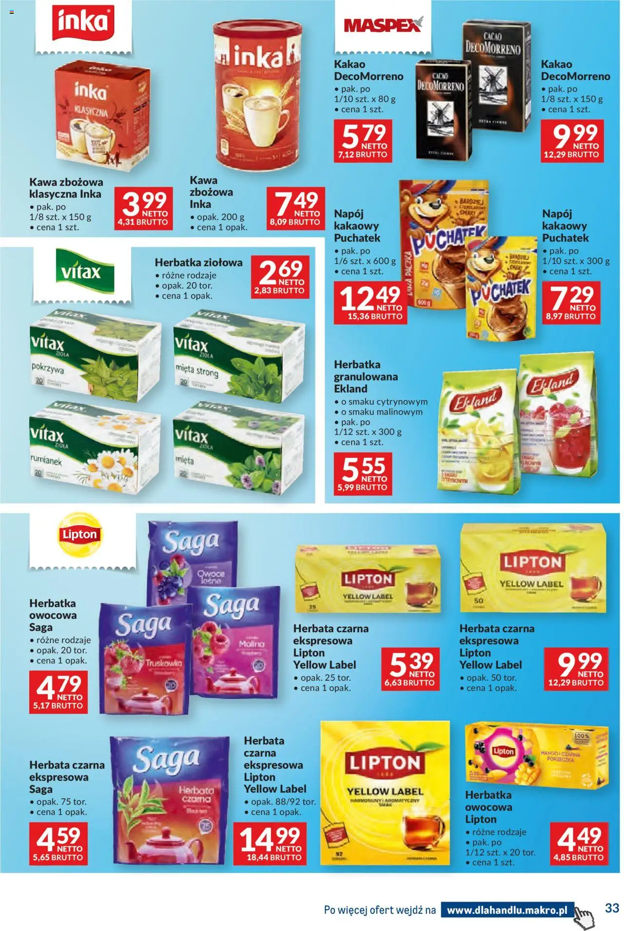 Makro Gazetka - Dystrybucja do sklepów od 16.09.2025 | Strona: 33 | Produkty: Mango, Kakao, Mięta, Porzeczka