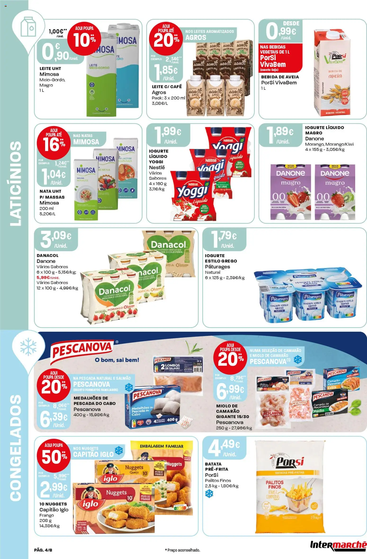 Intermarché Folheto Mini │ válido de 23.04.2026 | Página: 4 | Produtos: Capitão iglo, Camarão, Café, Natas