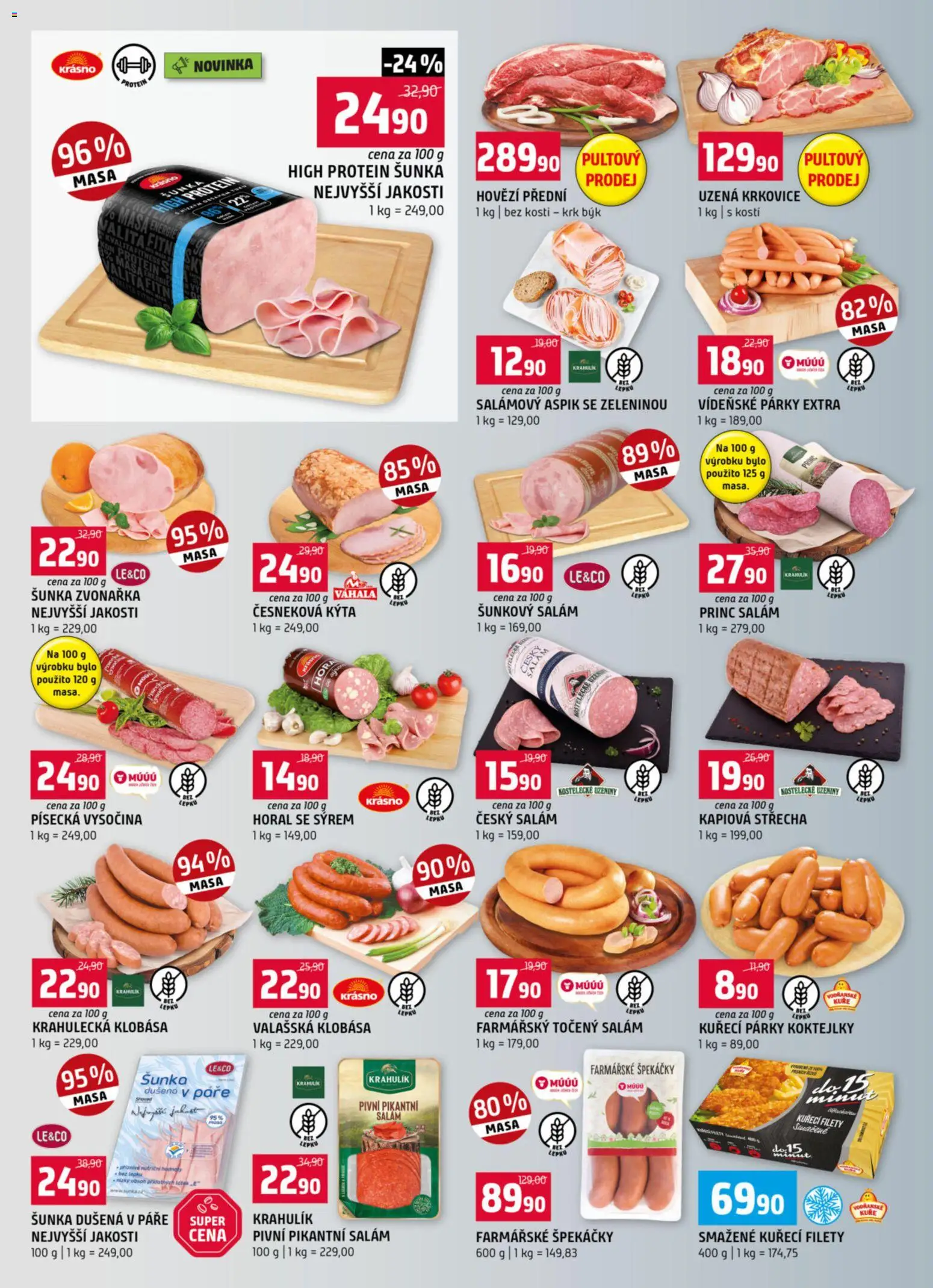 Terno leták - Tábor  od 28.01.2026 | Strana: 2 | Produkty: Klobása, Točený salám, Šunkový salám, Protein