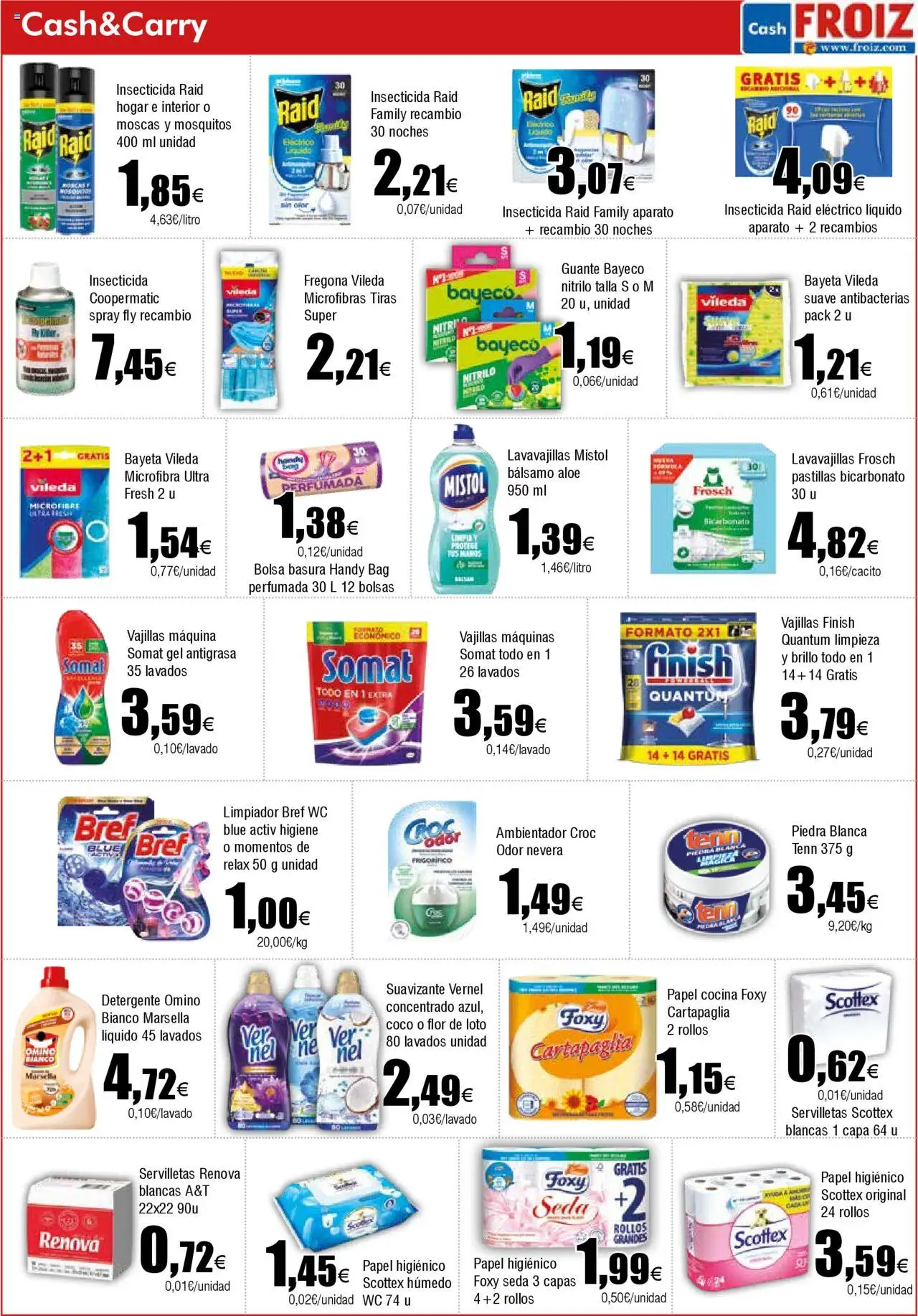 Froiz - Folleto Cash │ válido desde el 12.08.2025 | Página: 14 | Productos: Τυρόπιτα, Suavizante, Lavavajillas, Nevera