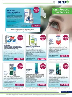 BENU Gyógyszertárak akciós ujság - amely érvényes a következő dátumtól: 01.07.2025 | Oldal: 19
