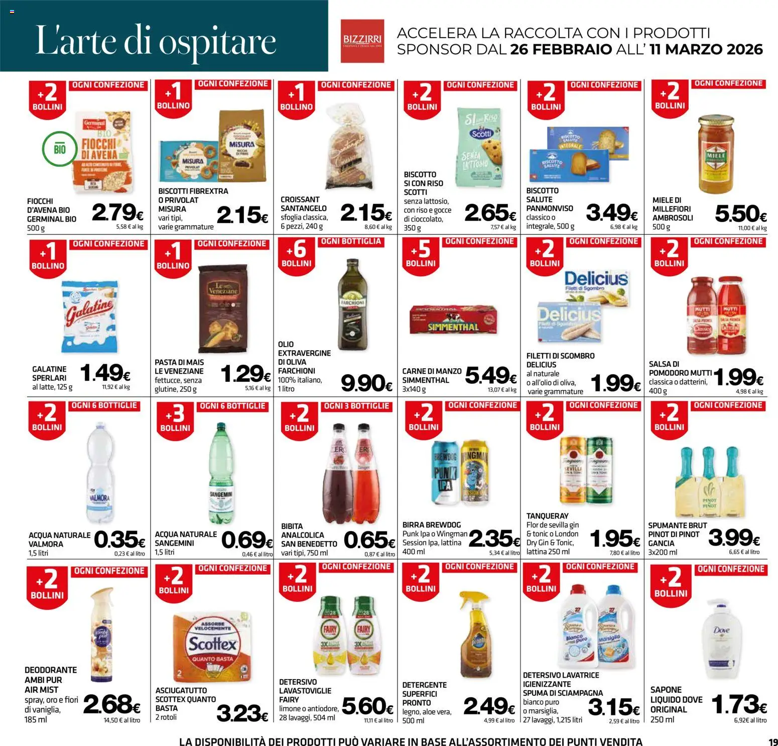 Volantino Superconti del 26.02.2026 | Pagina: 20 | Prodotti: Birra, Acqua naturale, Sgombro, Bottiglia