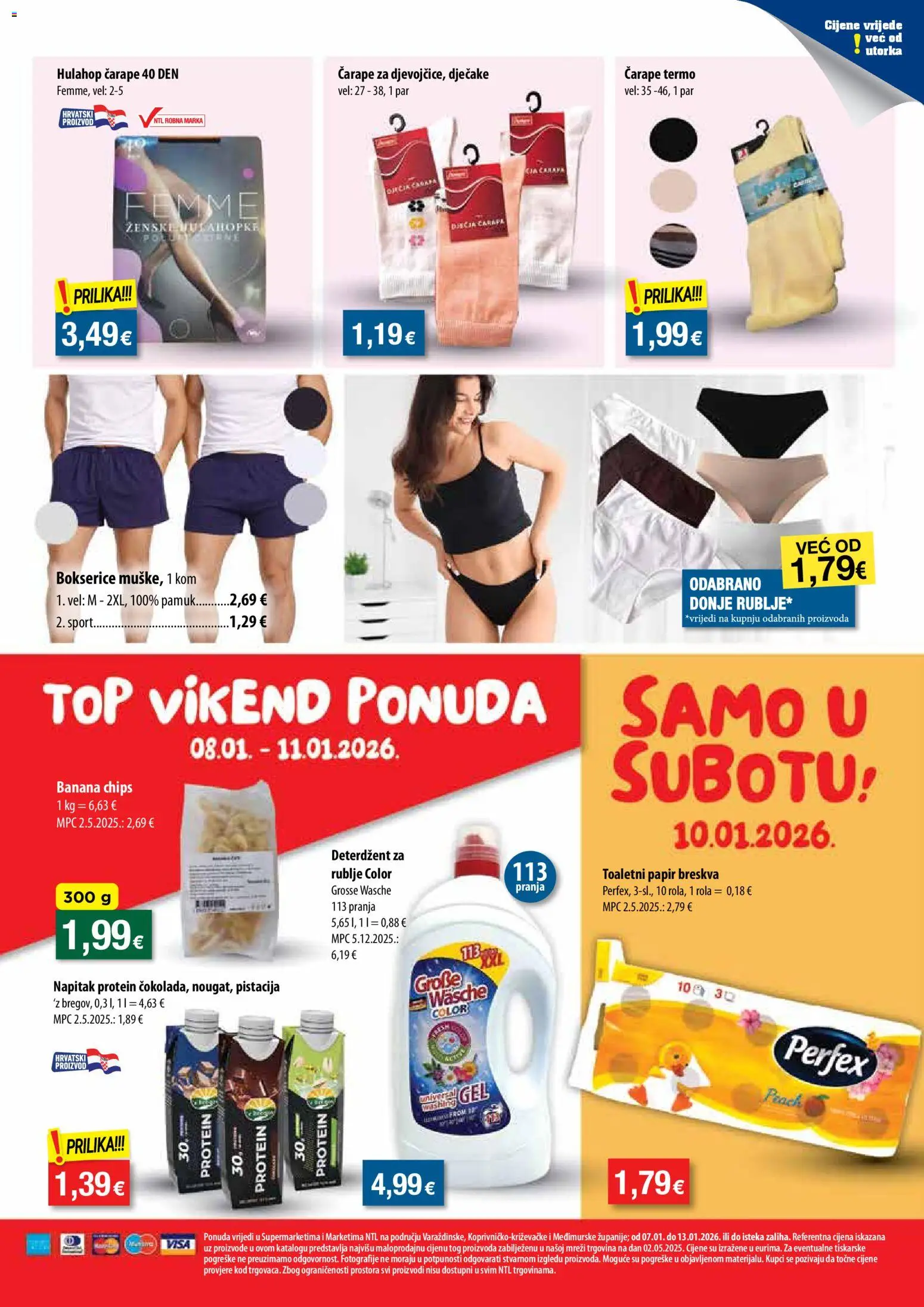 NTL katalog | vrijedi od 07.01.2026 | Stranica: 9 | Proizvodi: Čarape, Bokserice, Toaletni papir, Breskva