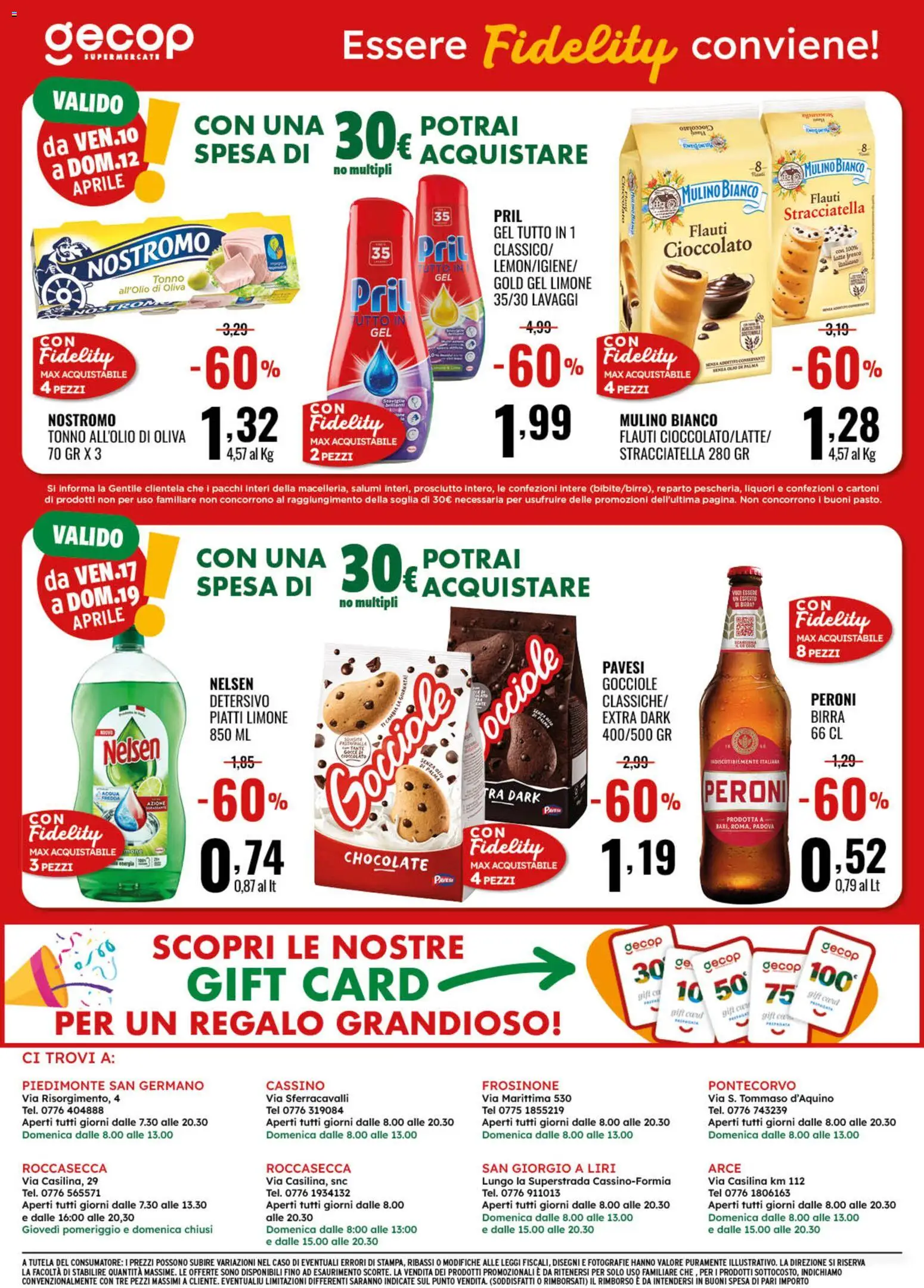 Volantino GECOP del 07.04.2026 | Pagina: 20 | Prodotti: Cioccolato, Acqua, Olio, Prosciutto