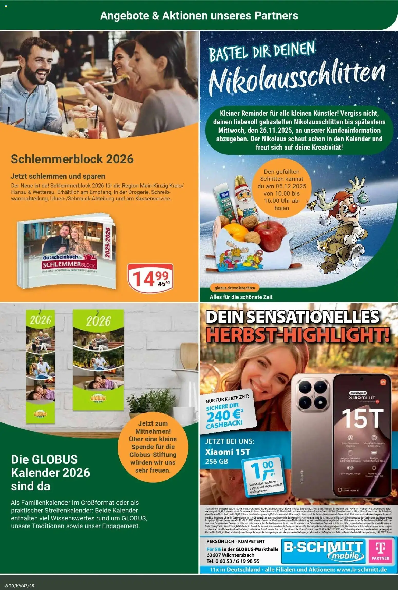 Globus prospekt Wächtersbach	 – gültig ab 17.11.2025 | Seite: 26 | Produkte: Xiaomi, Smartphone, Uhr