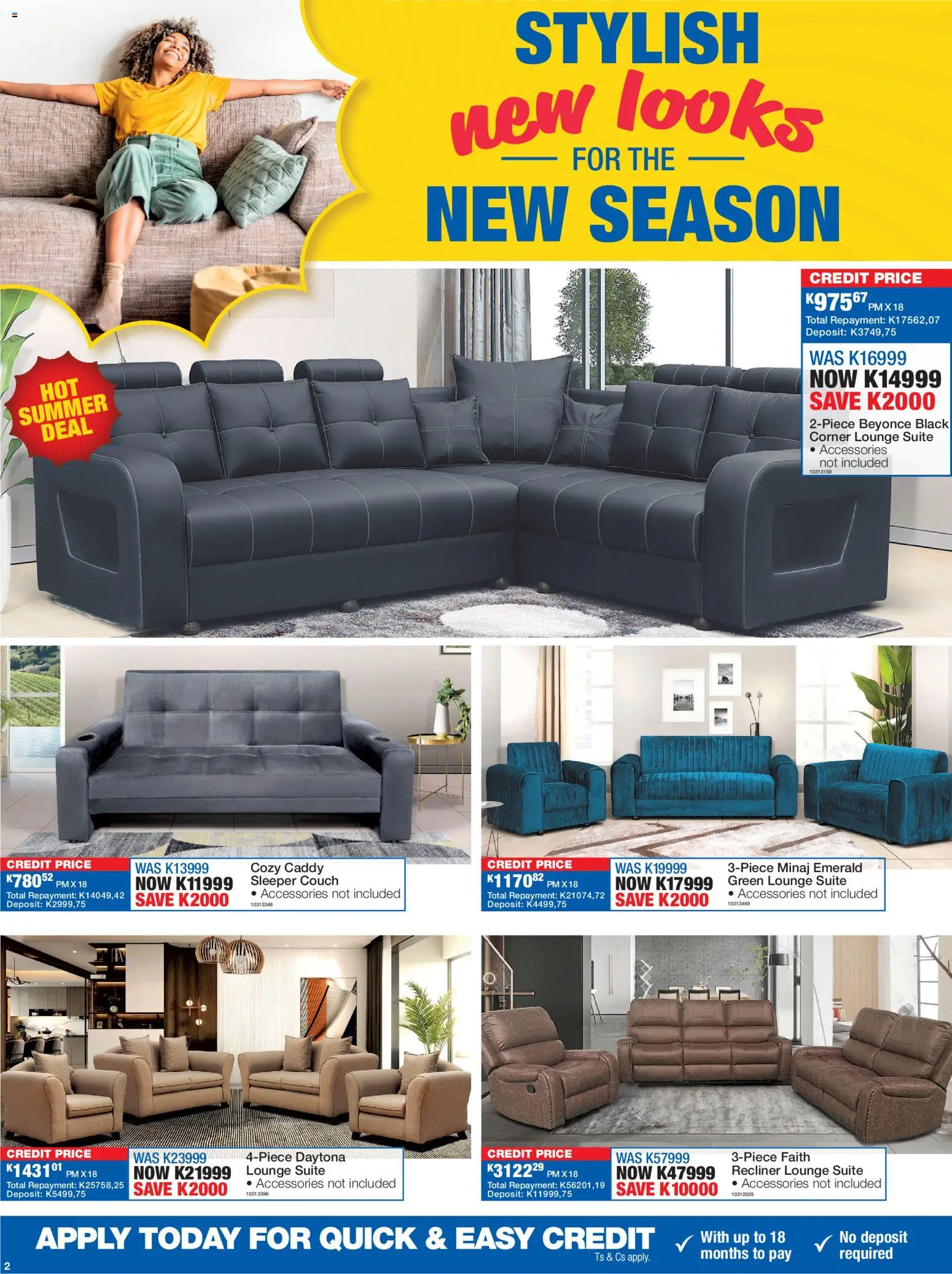 New OK Furniture catalogue – valid from 19.01.2026 | Page: 2 | Products: Couch, Lounge suite