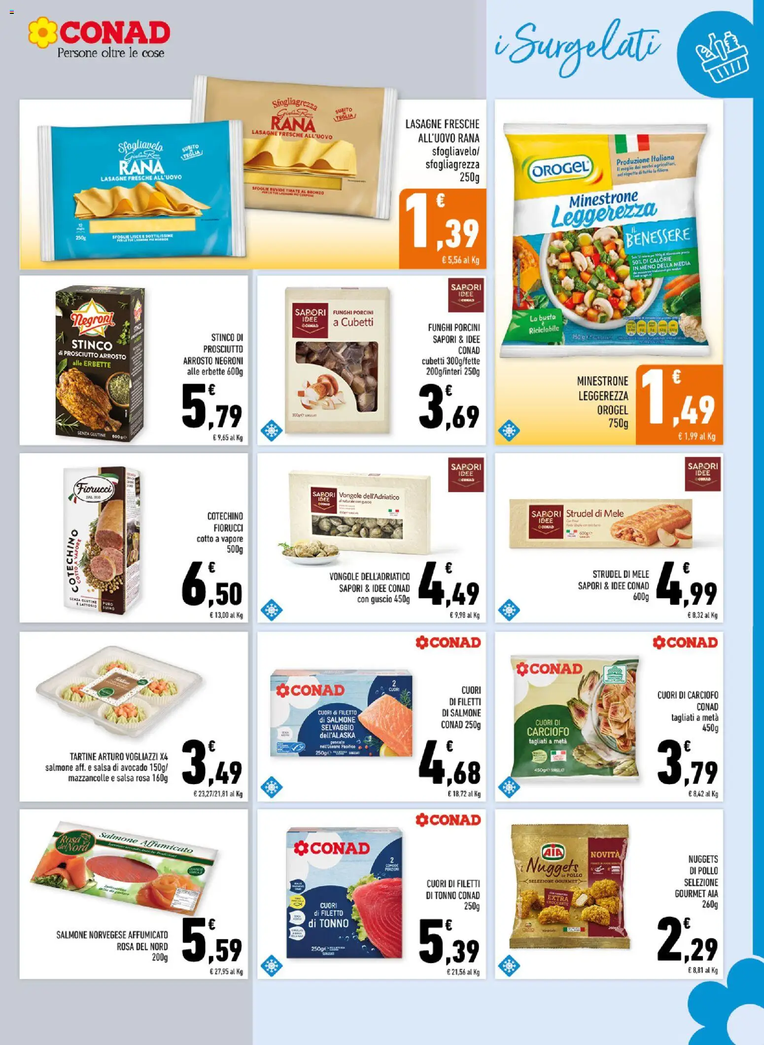 Volantino Conad del 01.12.2025 | Pagina: 9 | Prodotti: Arrosto, Teglia, Mele, Pasta