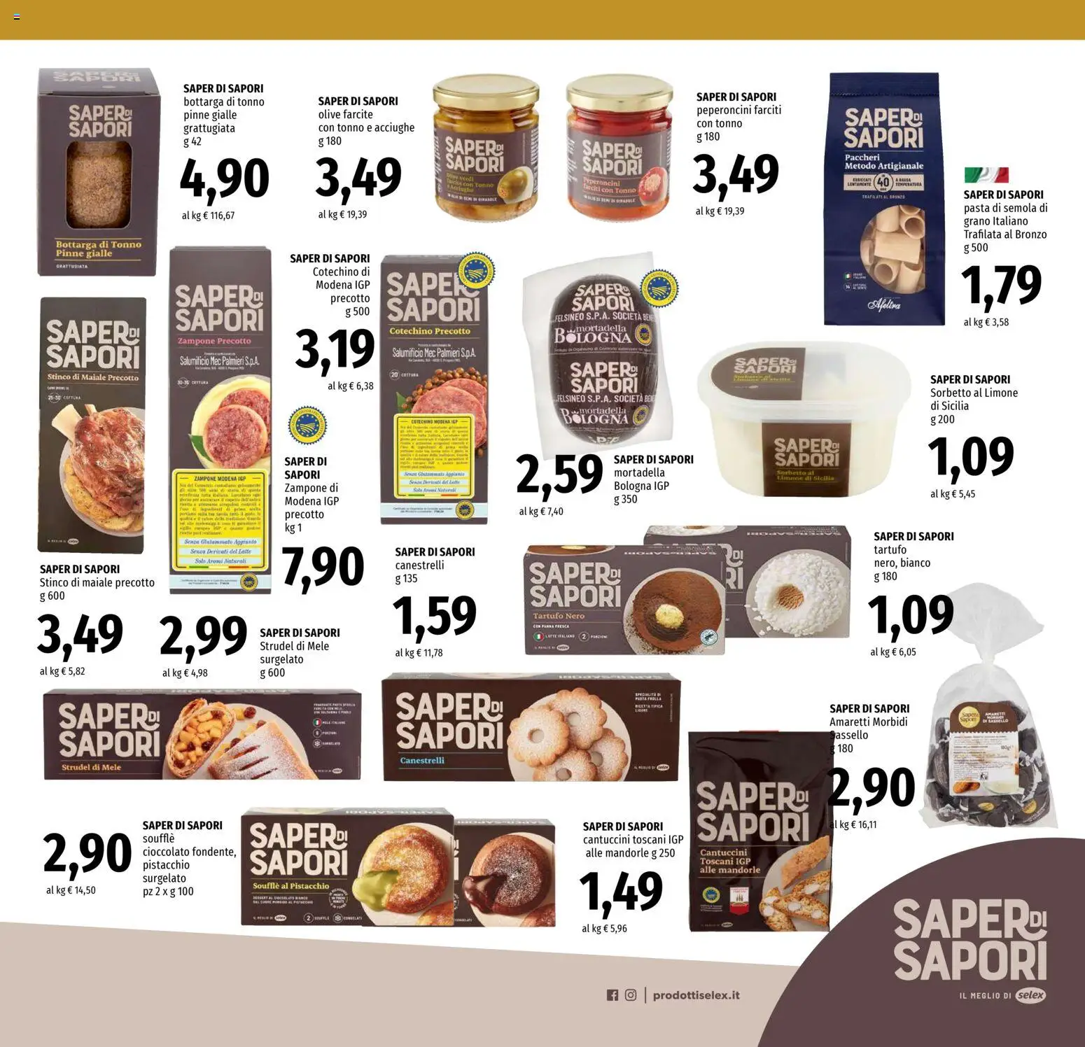 Volantino Famila del 11.12.2025 | Pagina: 9 | Prodotti: Maiale, Mandorle, Pinne, Paccheri