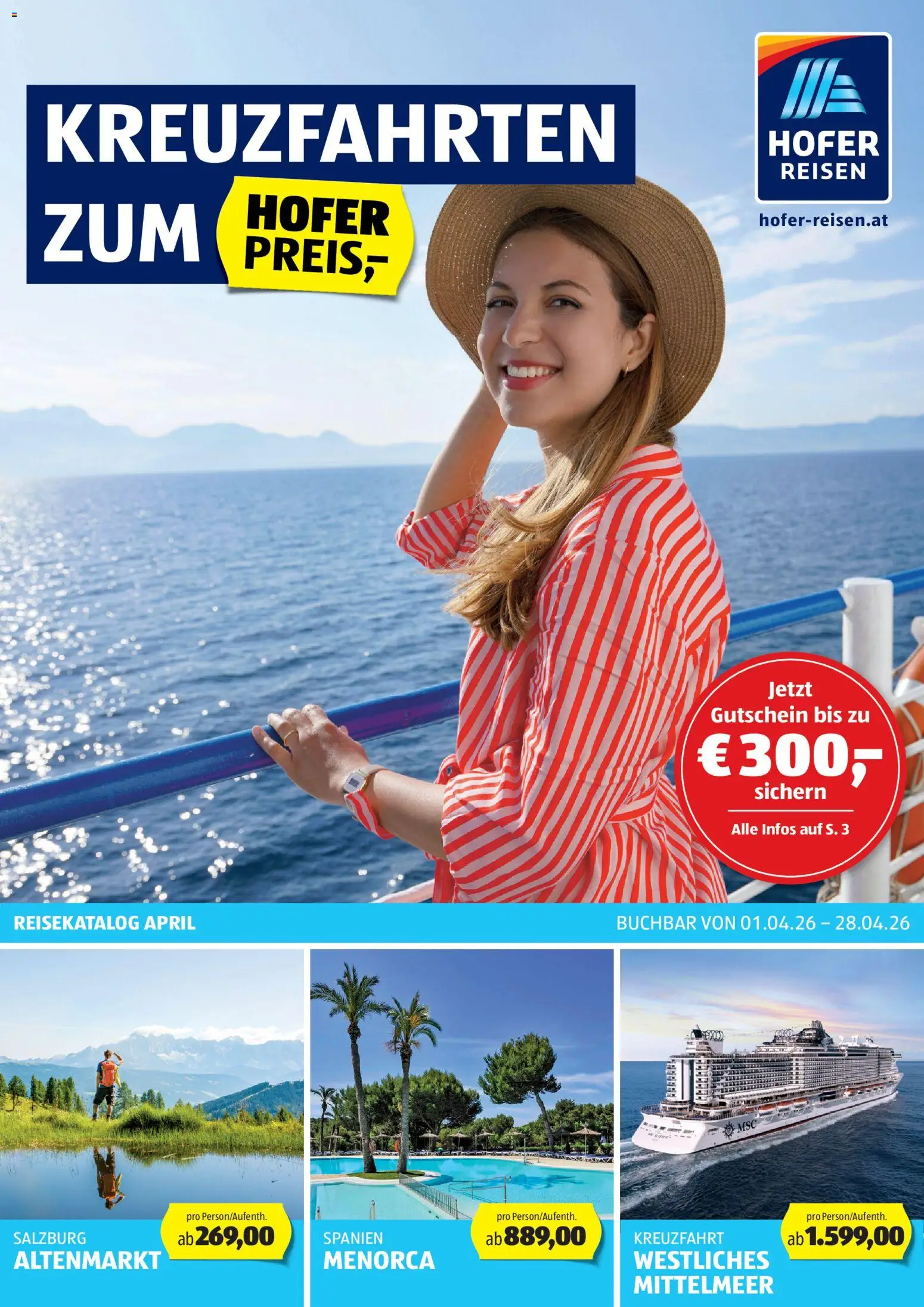 Hofer - Hofer Reisen Katalog gültig ab 01.04.2026 | Seite: 1
