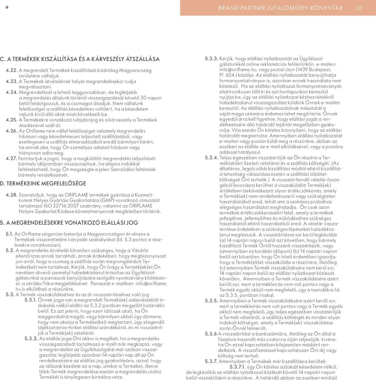 Oriflame akciós ujság - amely érvényes a következő dátumtól: 28.04.2024 | Oldal: 117