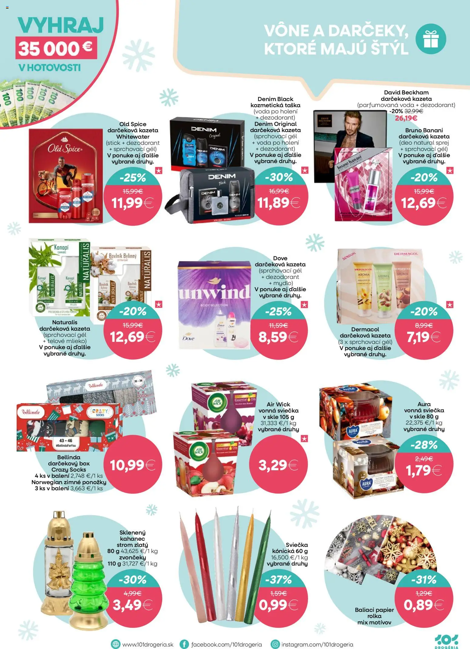 Nové 101 drogerie akcie – leták je platný od 03.12.2025 | Strana: 3 | Produkty: Mlieko, Voda po holení, Telové mlieko, Taška