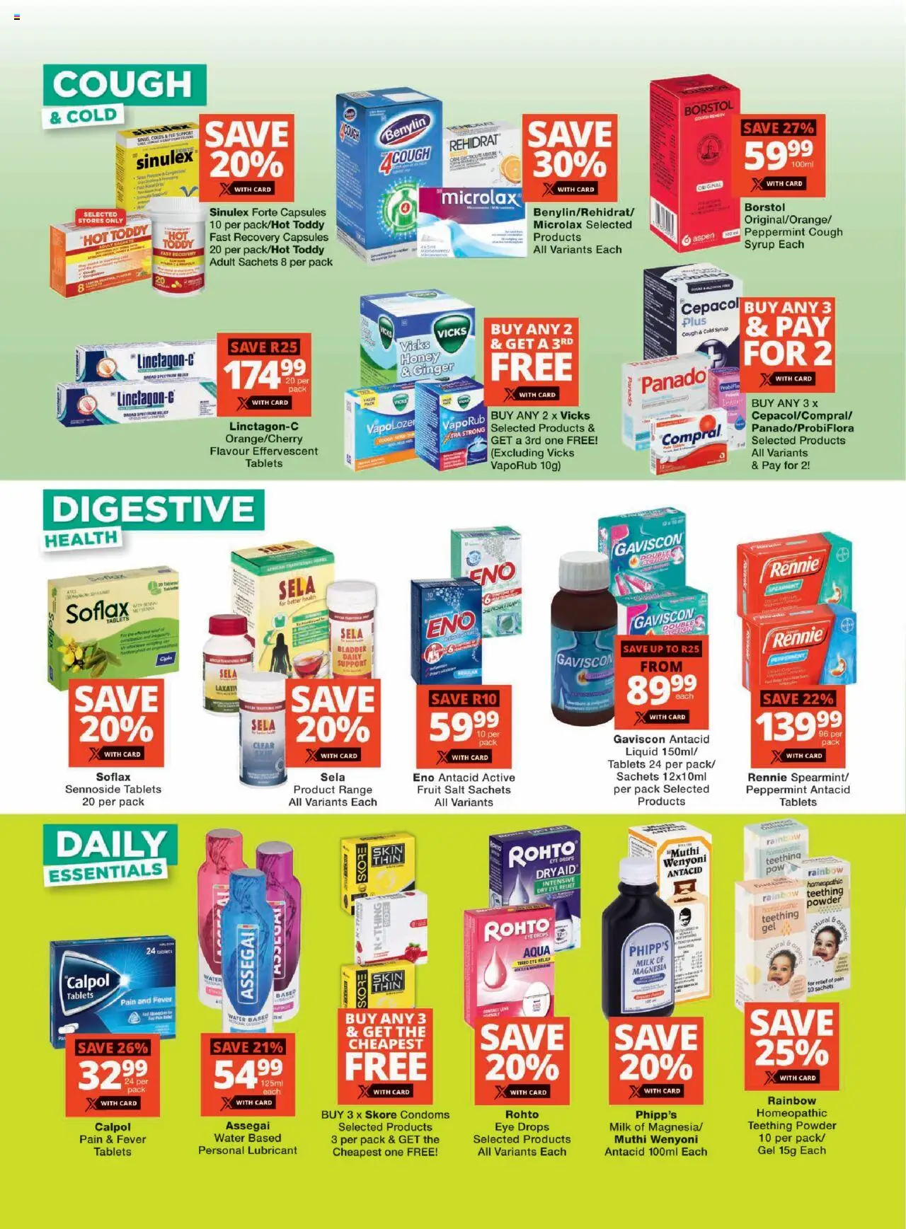 New Checkers catalogue – valid from 22.09.2025 | Page: 2 | Products: Couch, Milk, Water, Salt