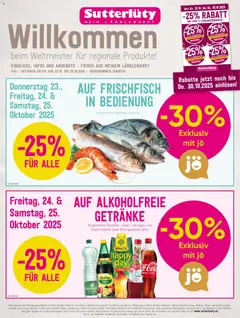 Sutterlüty Flugblatt ab 22.10.2025 gültig