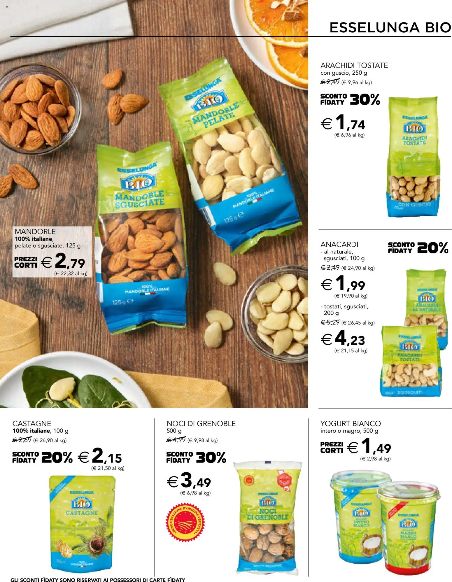 Volantino Esselunga S del 26.02.2026 | Pagina: 11 | Prodotti: Yogurt, Noci, Anacardi, Mandorle