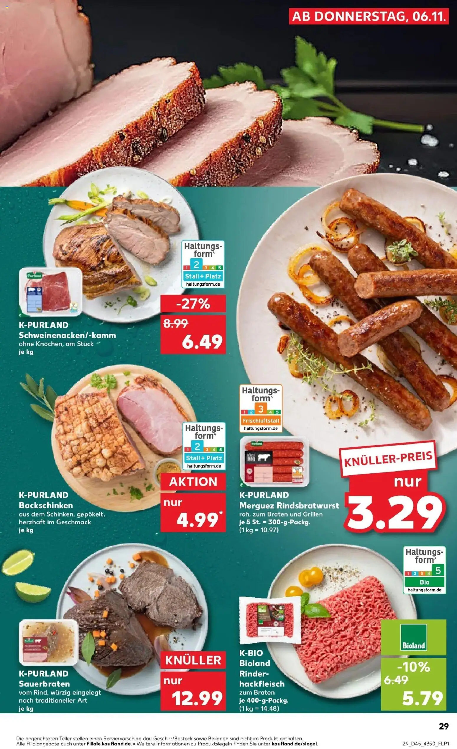 Kaufland prospekt Berlin	 – gültig ab 10.11.2025 | Seite: 29 | Produkte: Hackfleisch