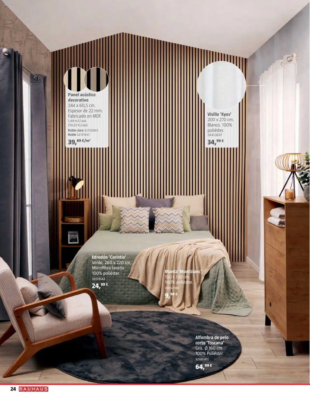 Bauhaus - Decoracion │ válido desde el 16.10.2025 | Página: 24 | Productos: Edredón, Manta, Alfombra
